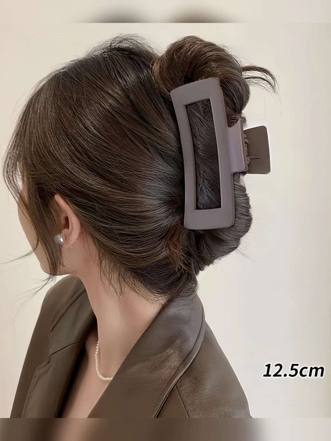 16# Тёмно-кофейный квадратный зажим 13cm