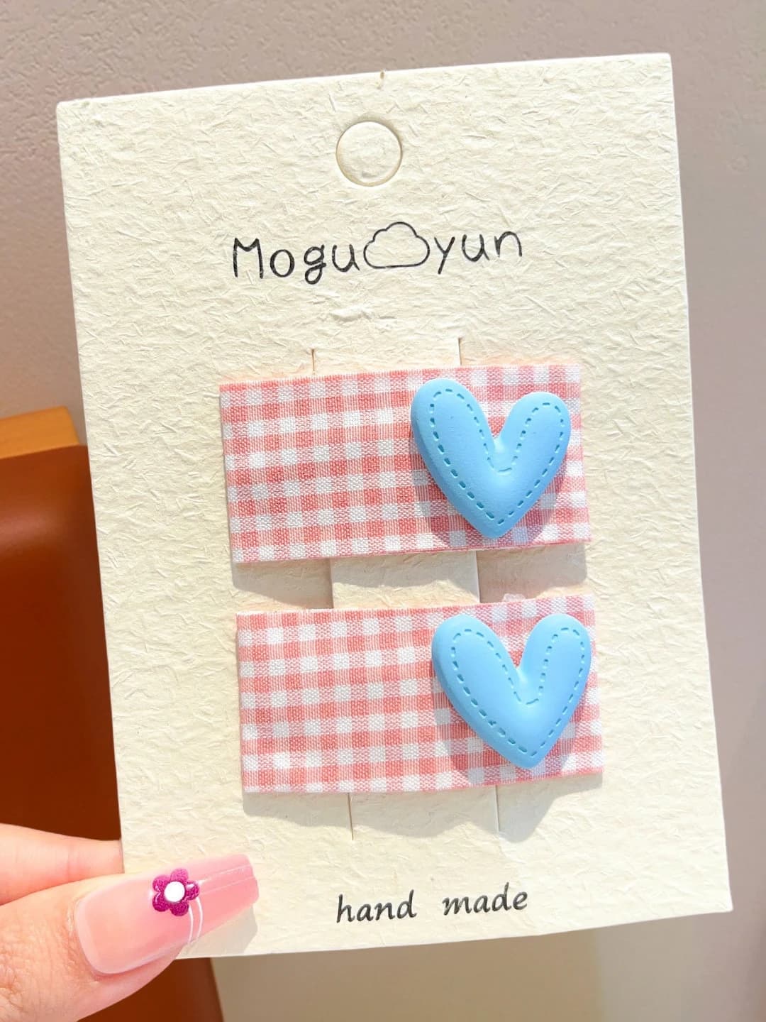 2# Blue heart/pair approx 5 cm