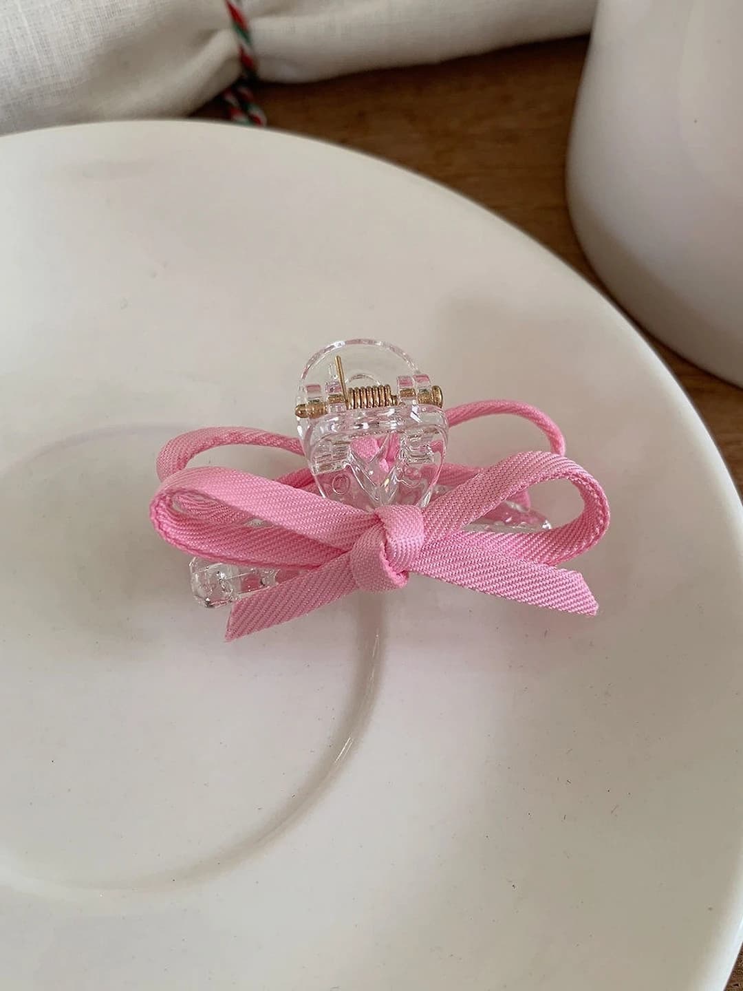1# Pink small claw clip ~4.5 cm