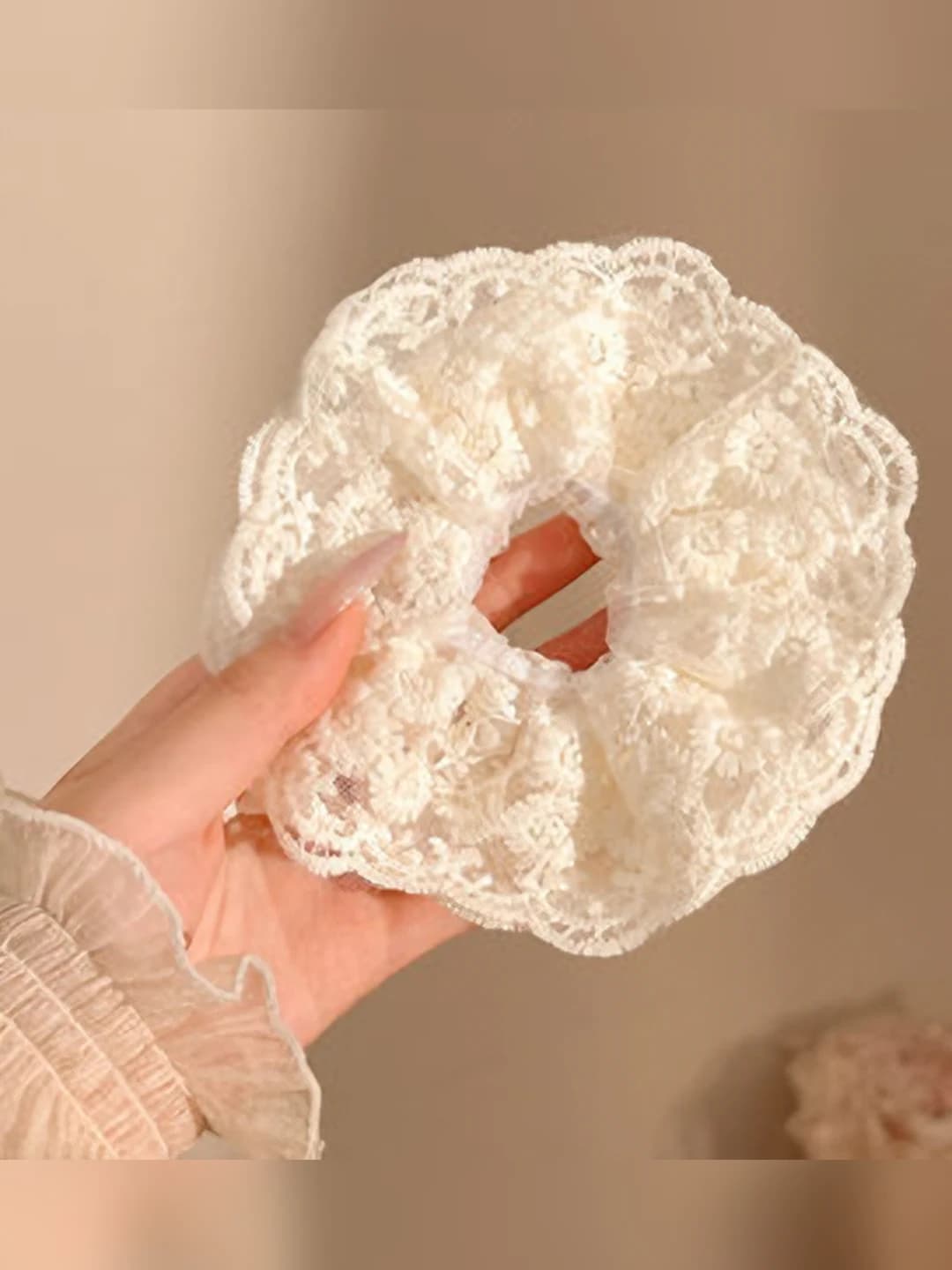1# Lace hair tie 4 layers 14 cm