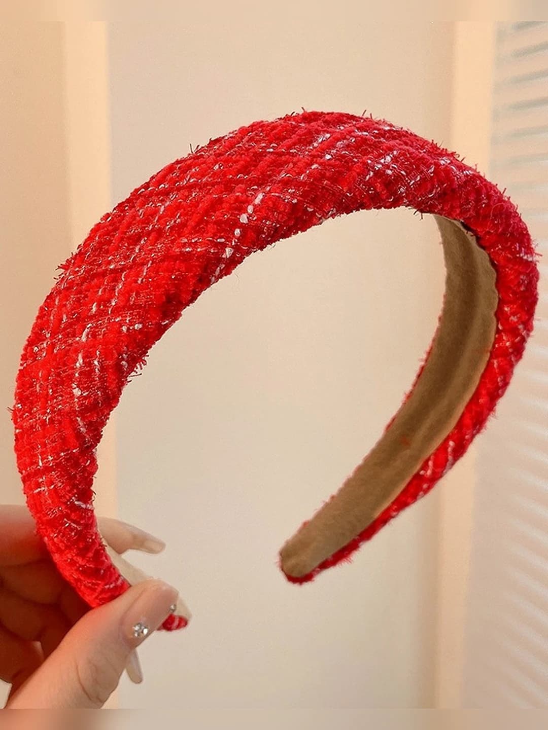 Festive red headband