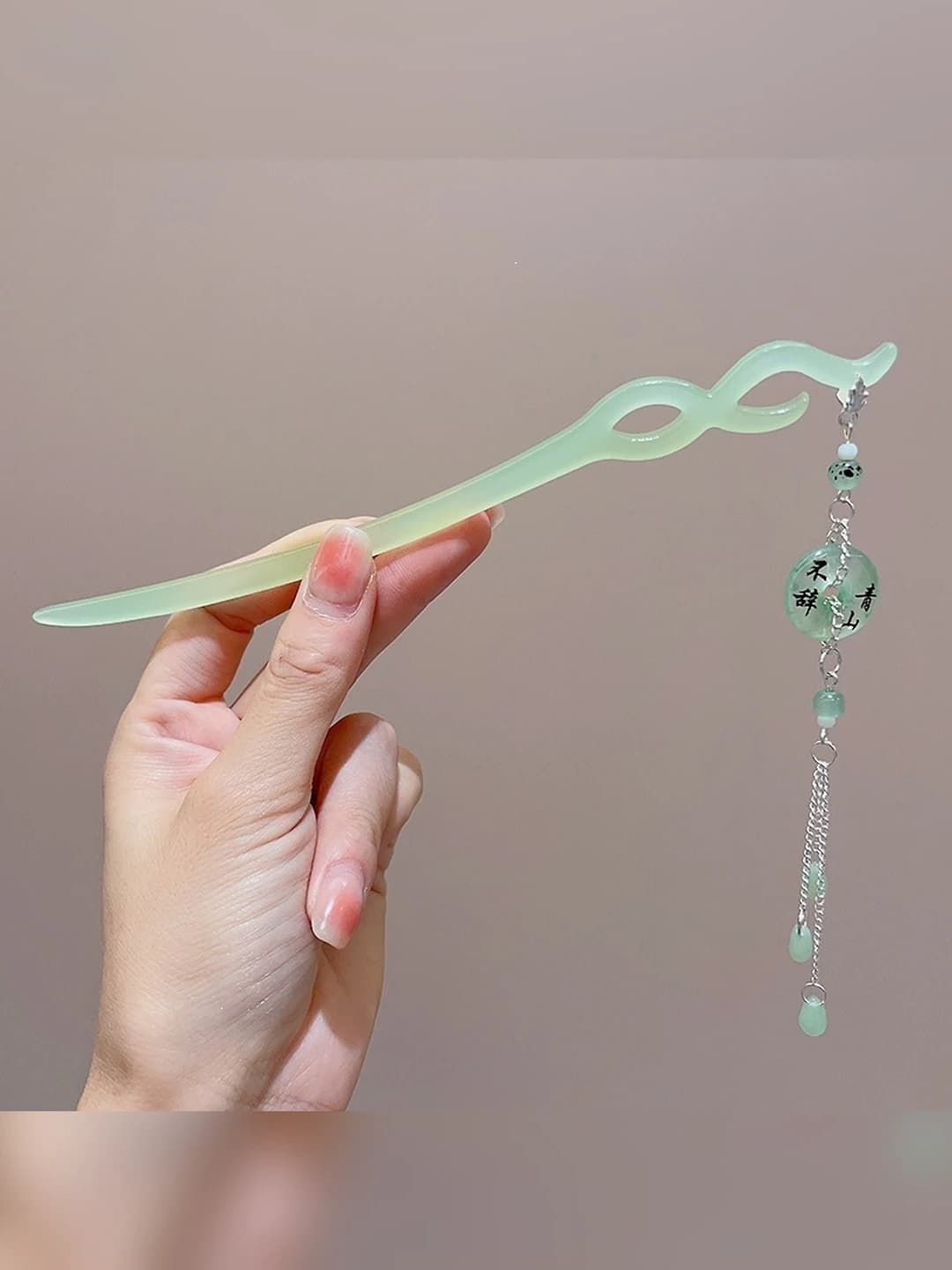 41# Black mountain calligraphy, safety pendant hairpin