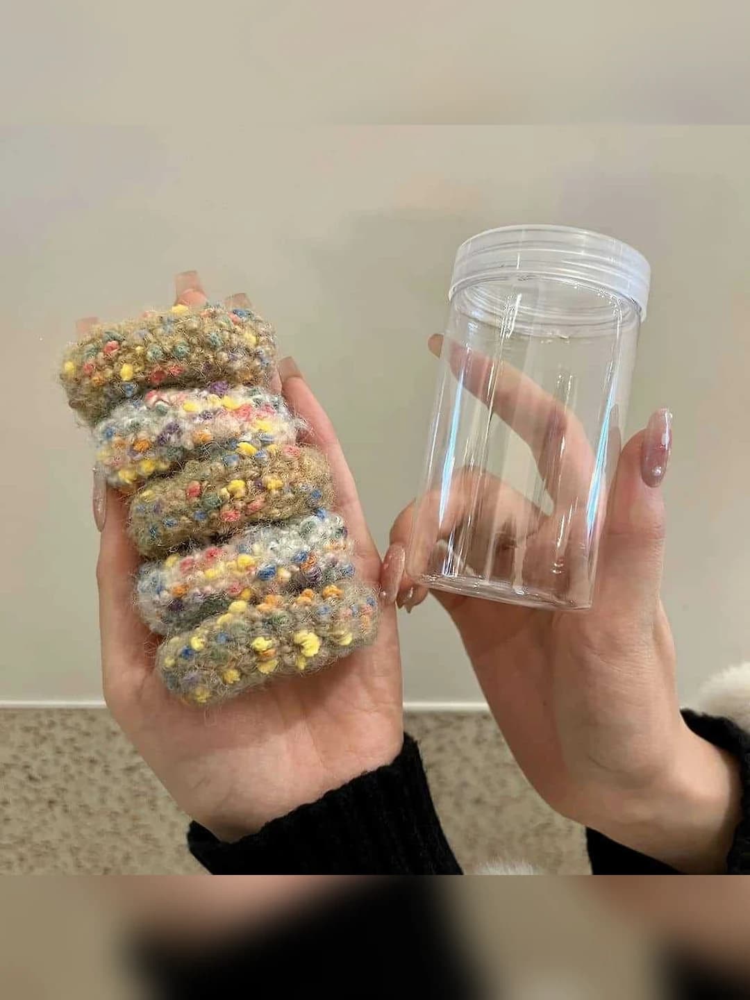 22# 5 pcs Coffee-off-white