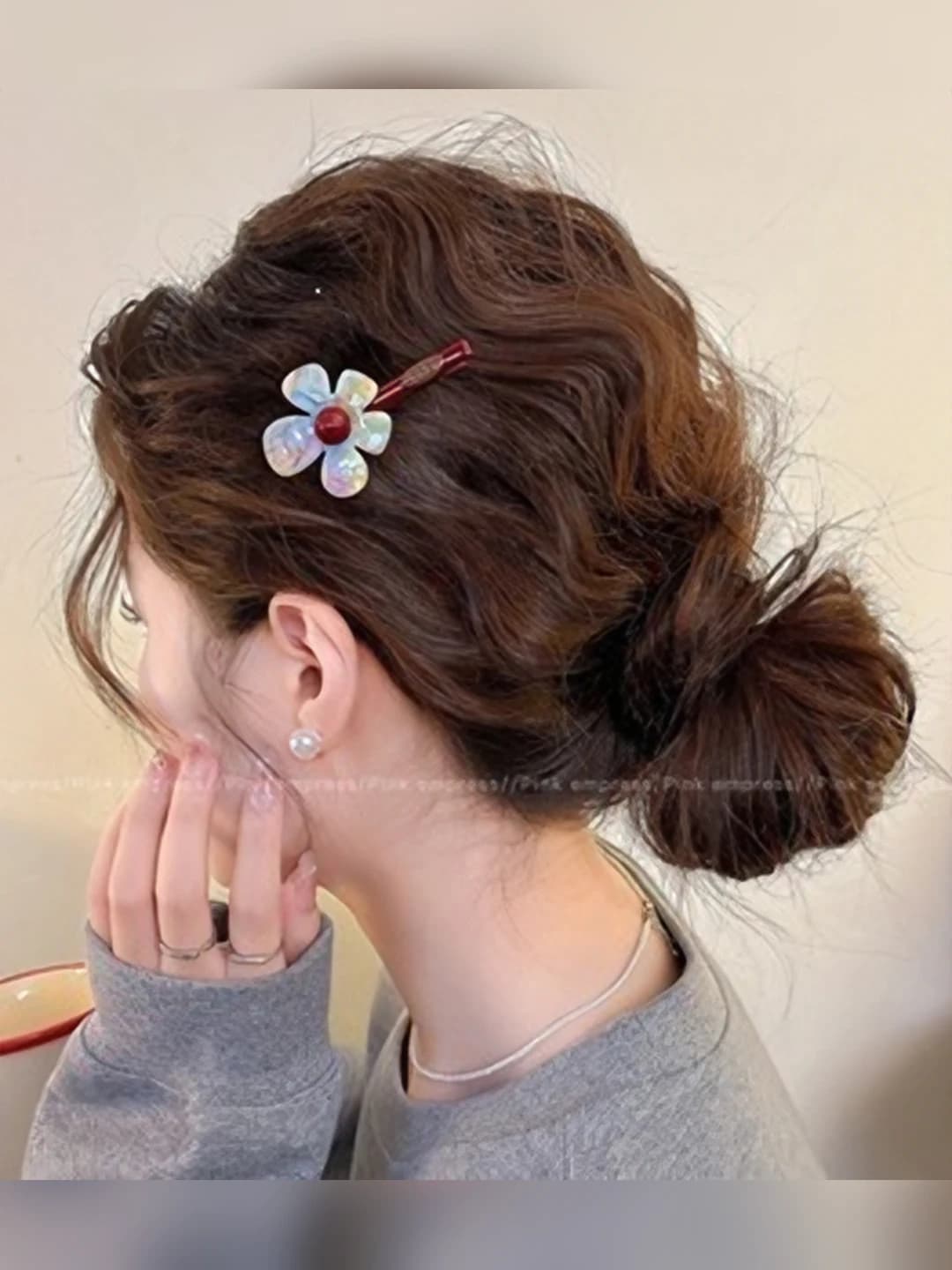 1# Colourful flower, 1 pc, 7.5 cm