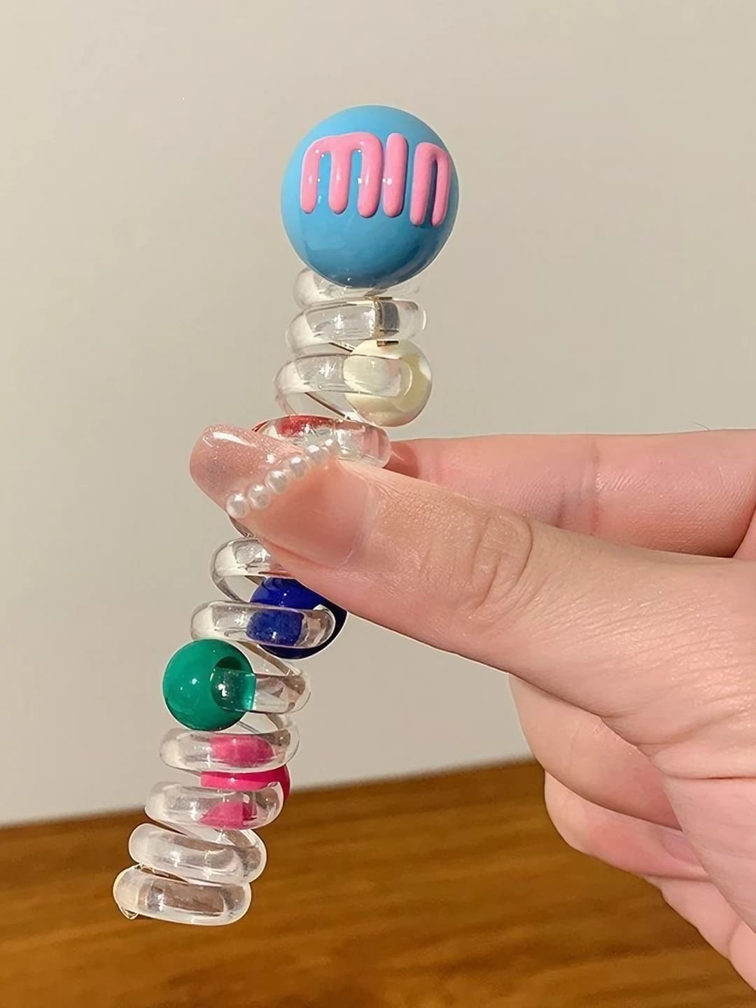 4# Colour ball, light blue, ~9 cm