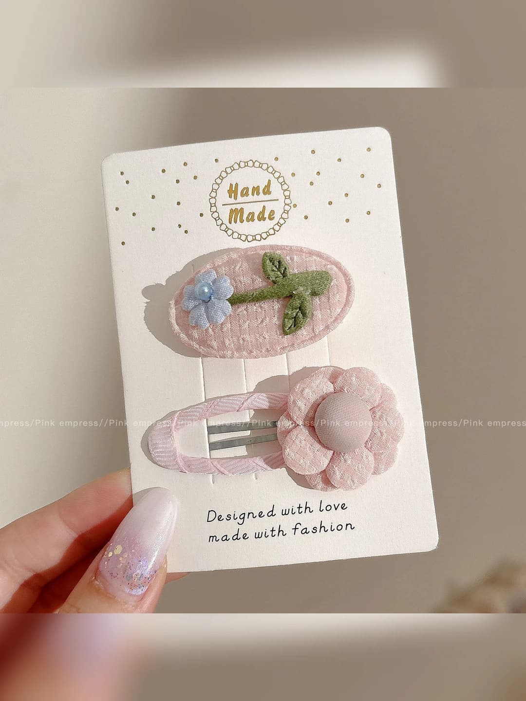 4# Pink pair / 4.3-6 cm