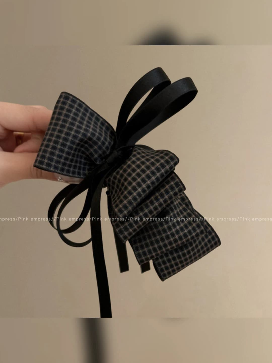 1# Black plaid, 13 cm