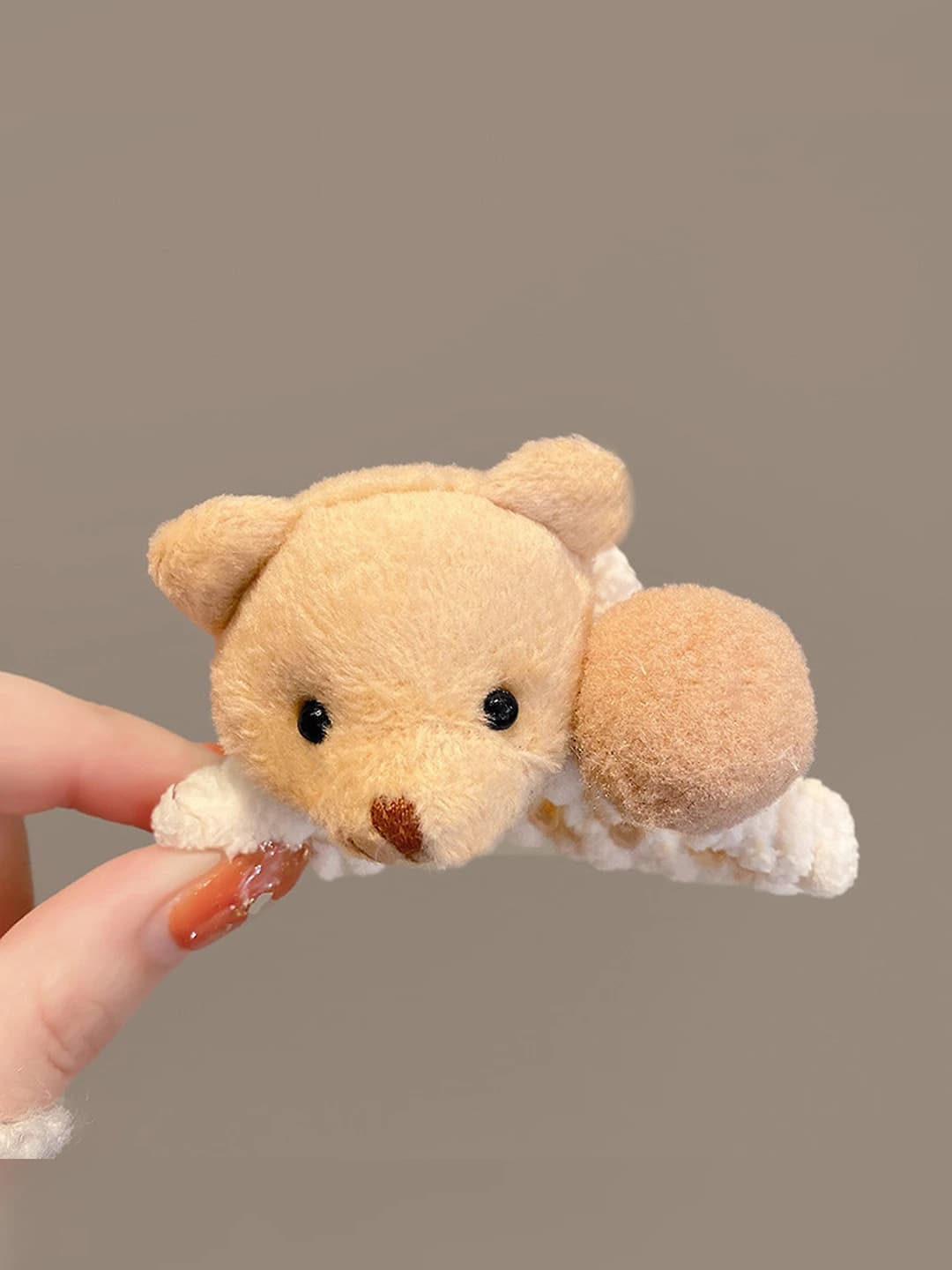 15#Small beige bear head