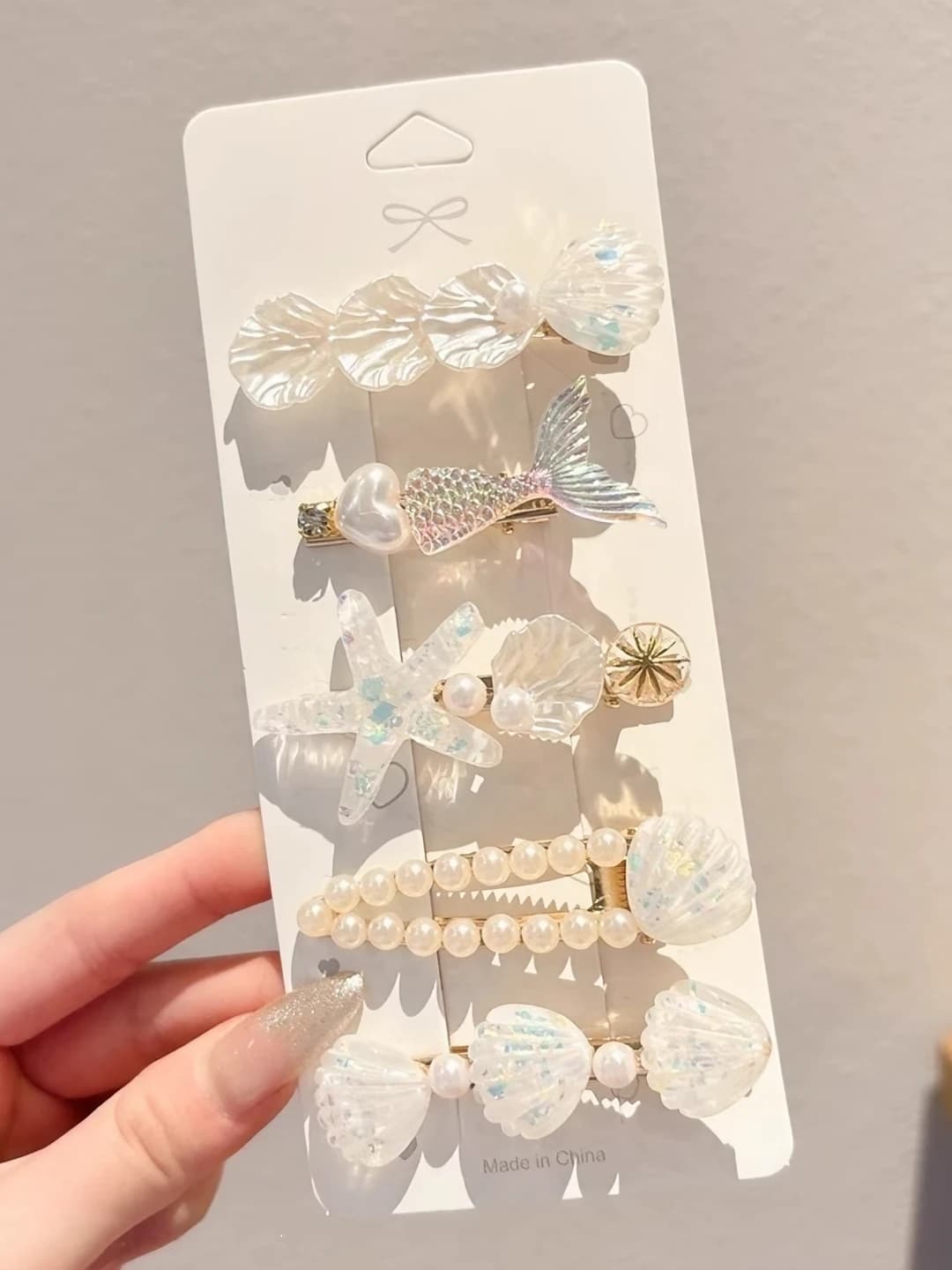 6# Cute white 5-piece set