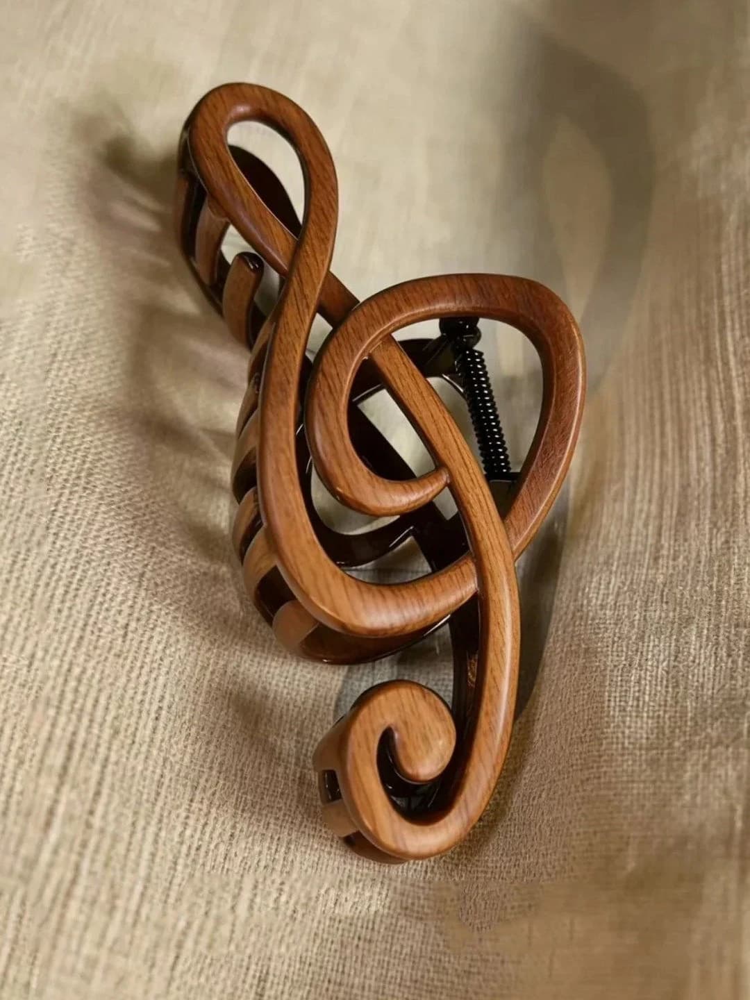 6# note clip, natural wood, ~13 cm