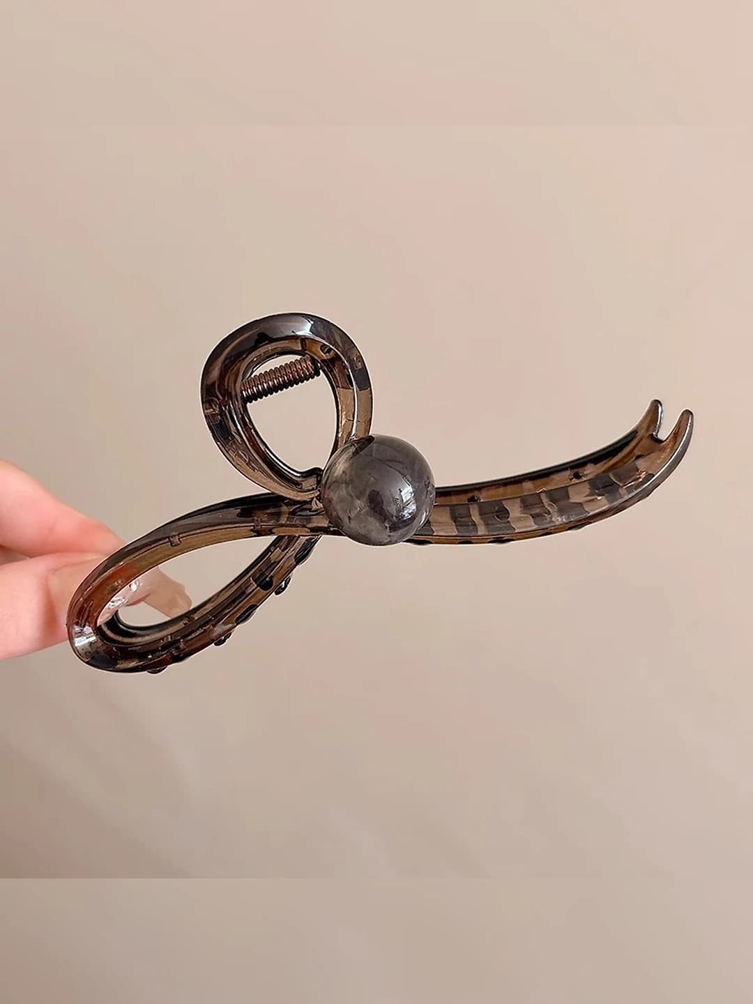 Прозрачный серый, большой 13 см