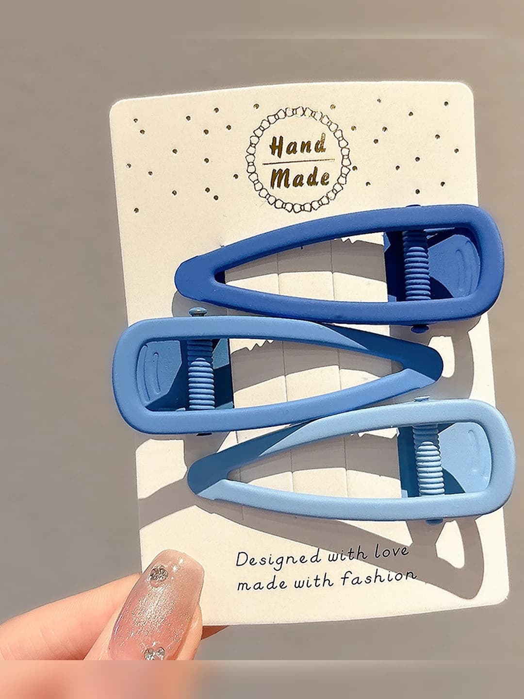 Blue gradient teardrop, 3 pc