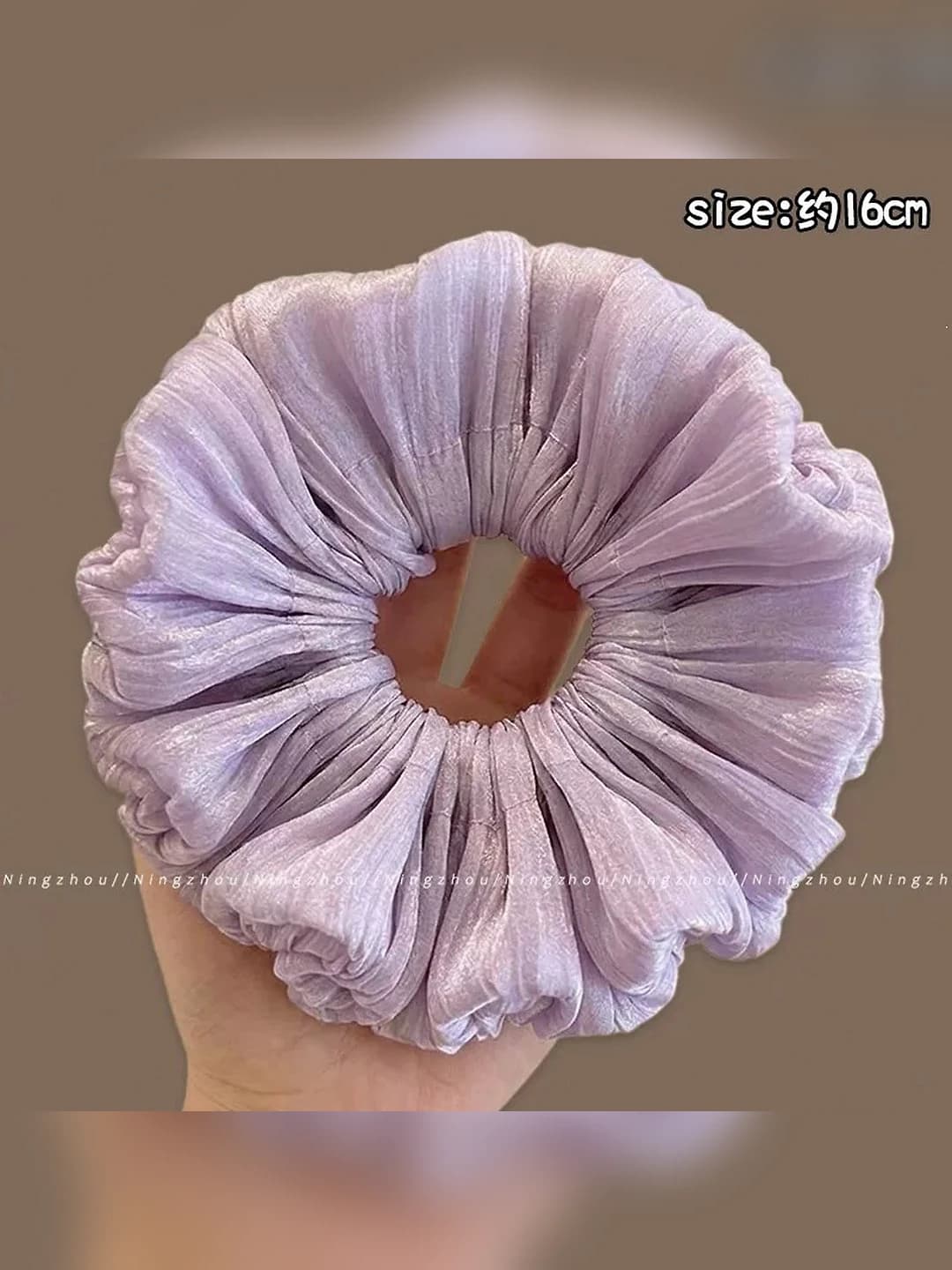 1# Purple fabric scrunchie ~16 cm