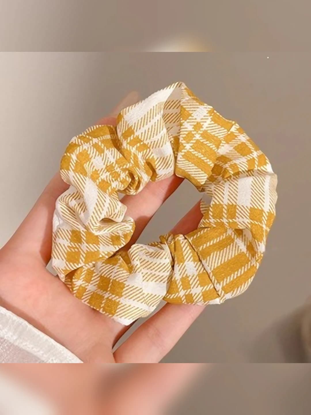 3# Yellow white - large plaid
