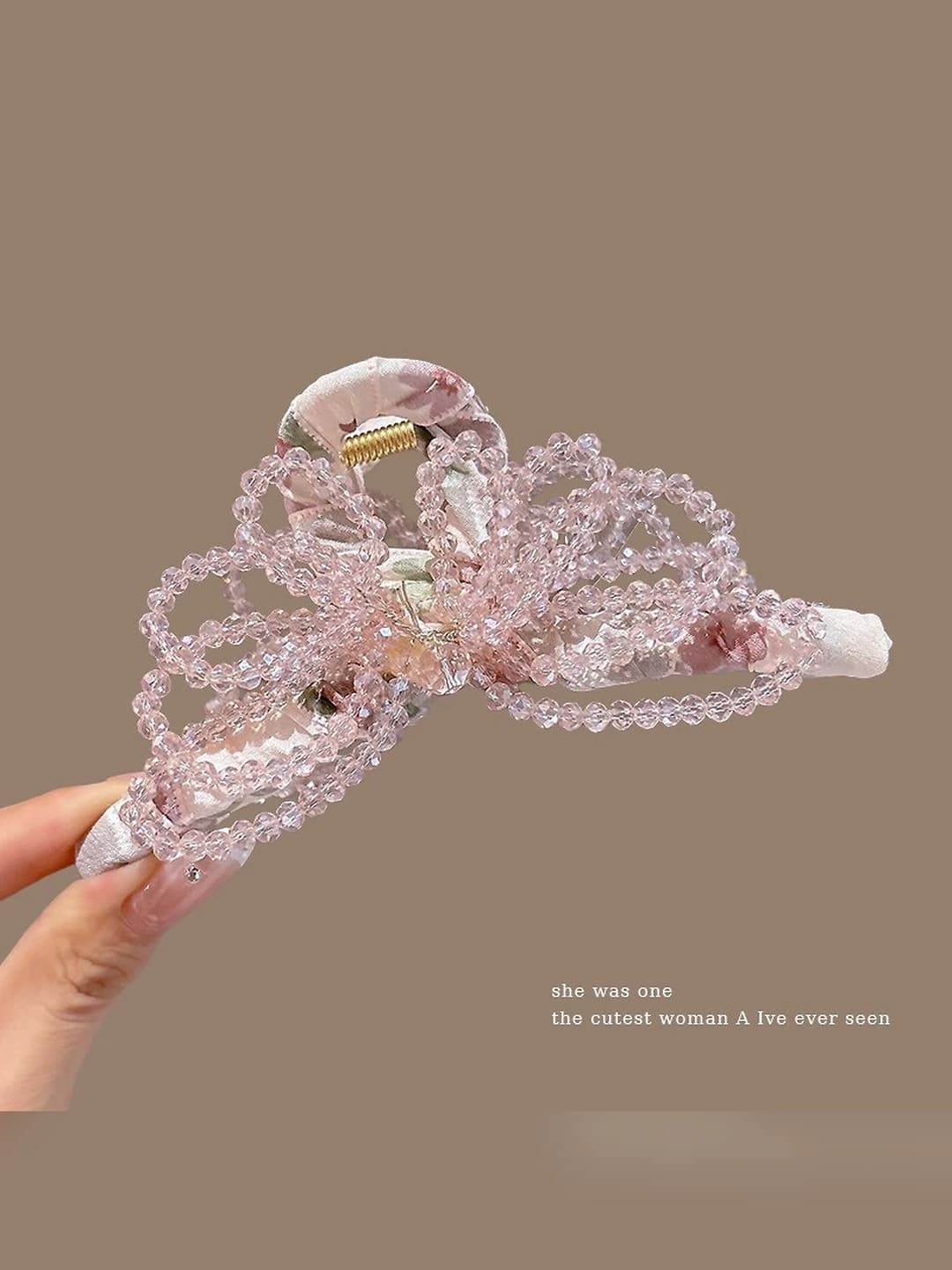 1# Pushti strass bow ~13cm