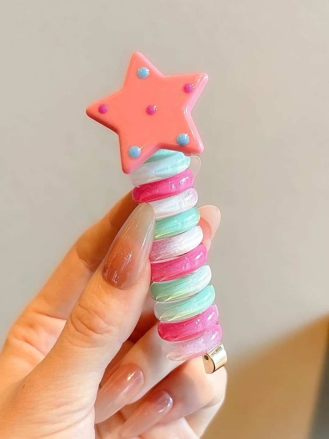 4# Star phone cord - pink