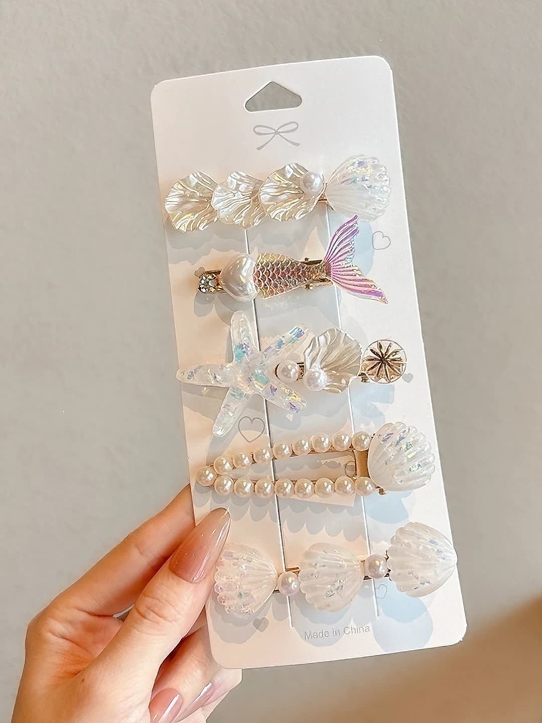 6# Cute white 5-piece set