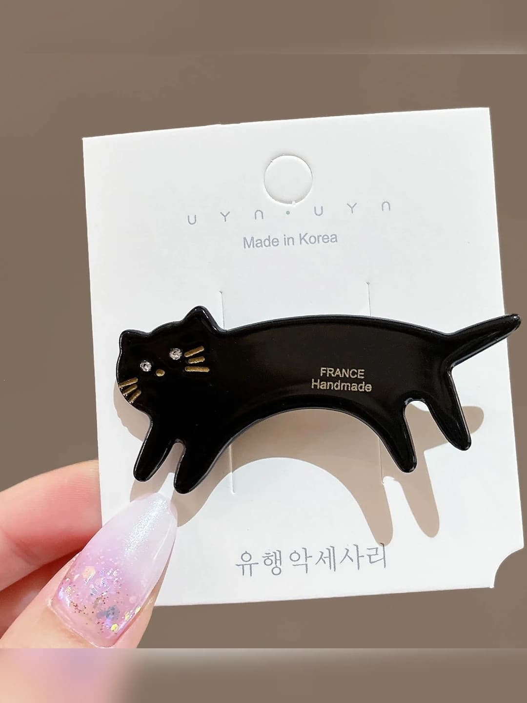 3# Black kitten, 6.5 cm/4 cm