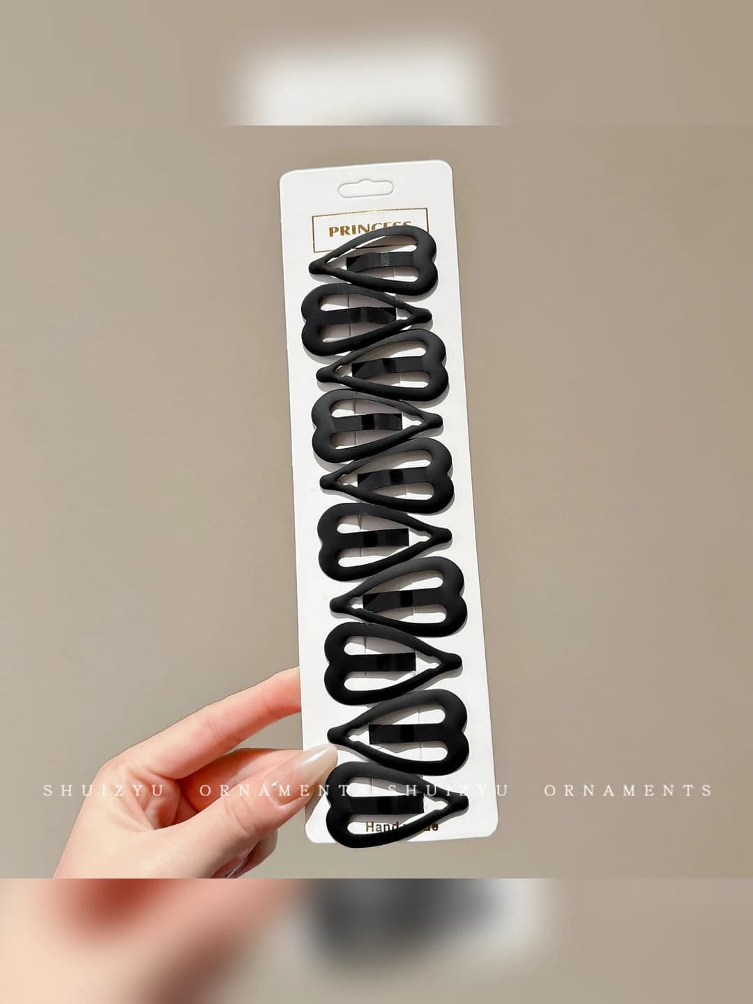 4# Матовое сердце зажим - 10 шт ок. 4.7cm