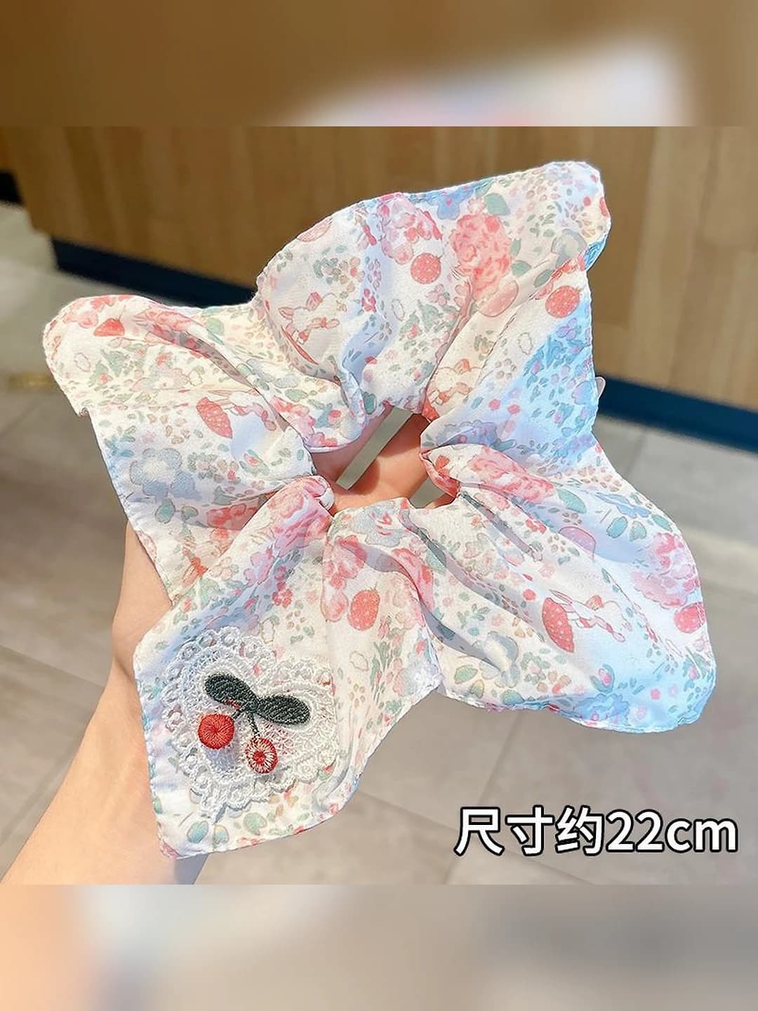Розовый цветочный вишня 22*22 см