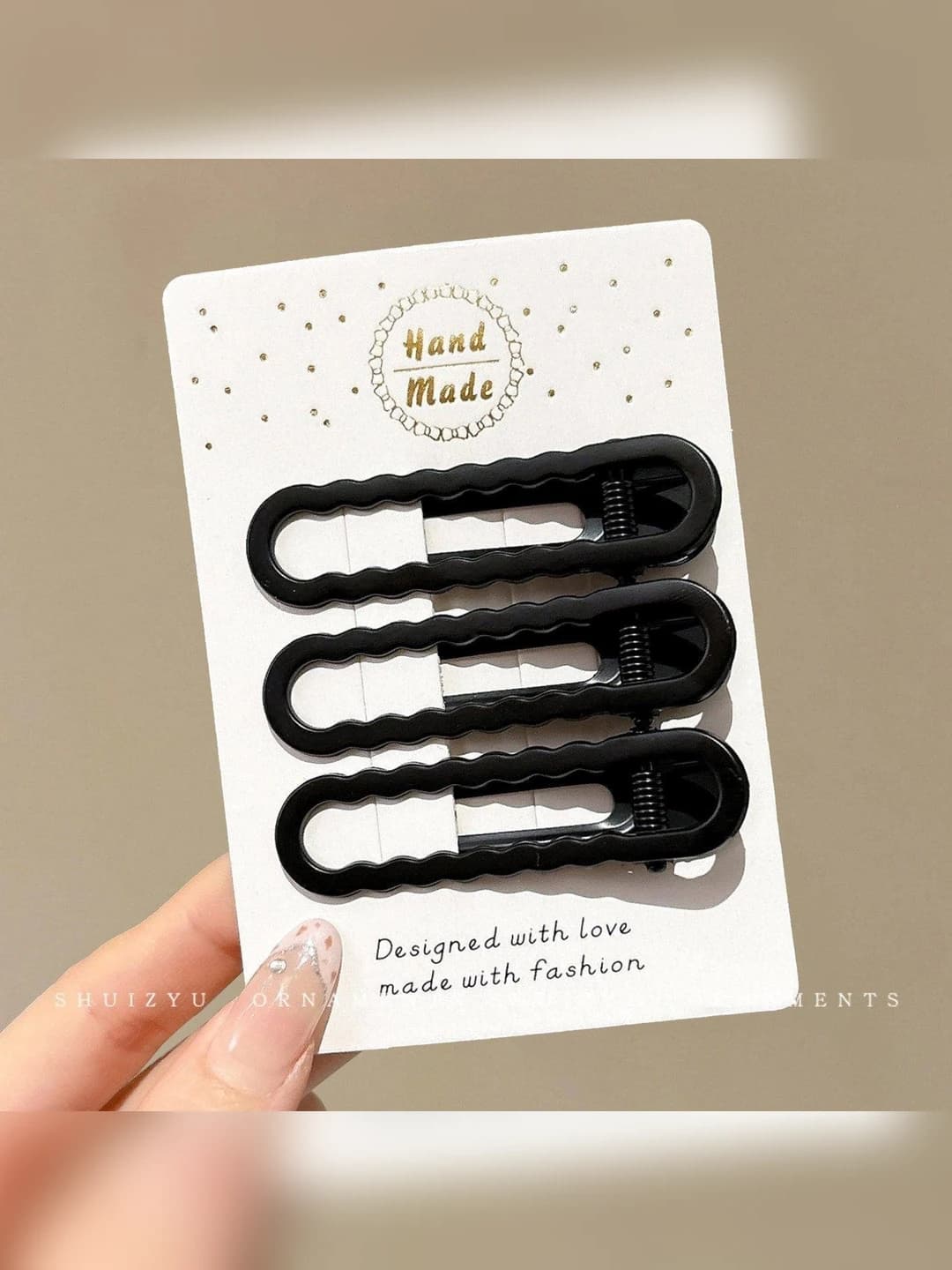 6# Cutout oval clip (3 pcs) 6 cm