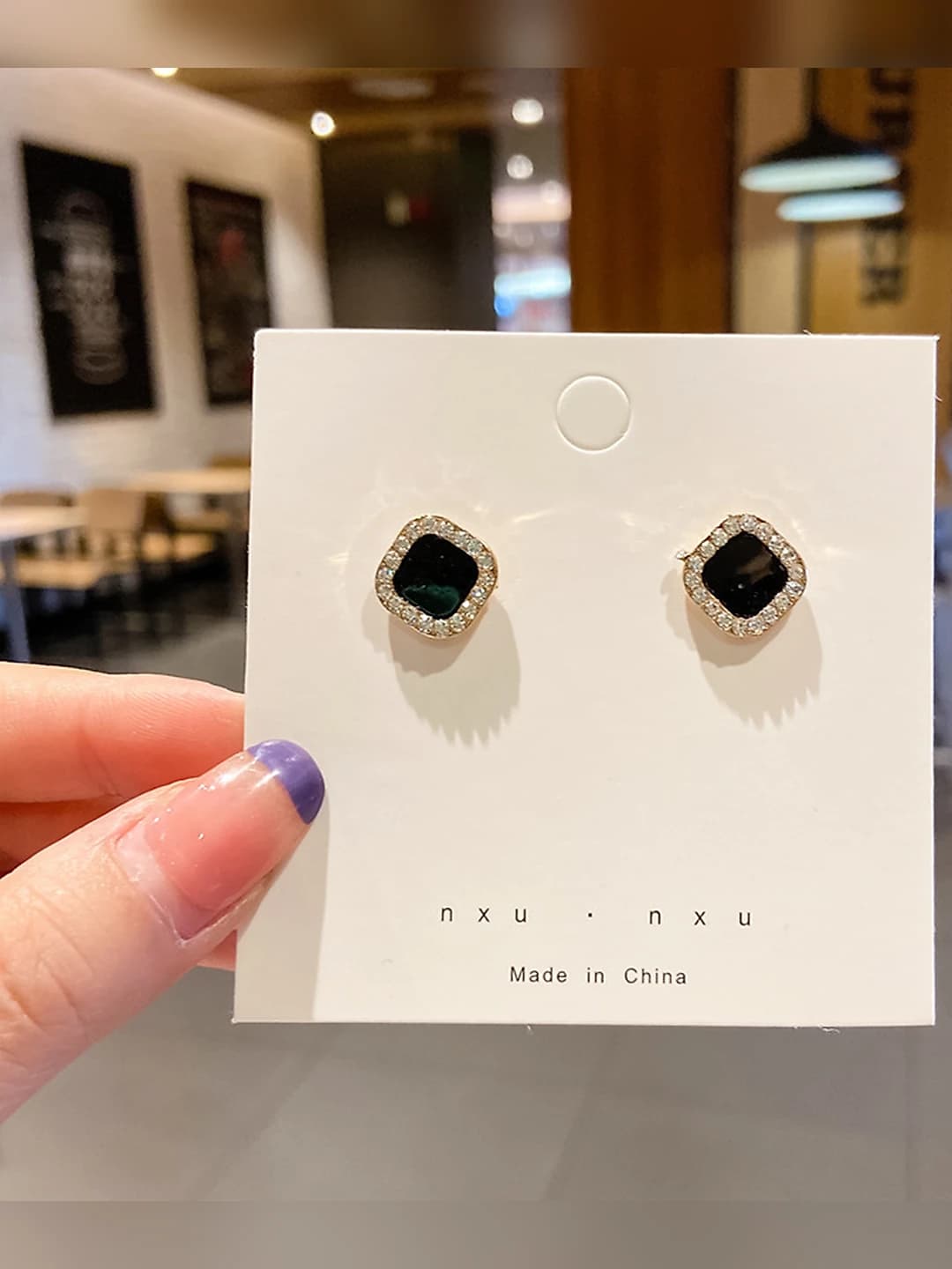 40# Black square diamond
