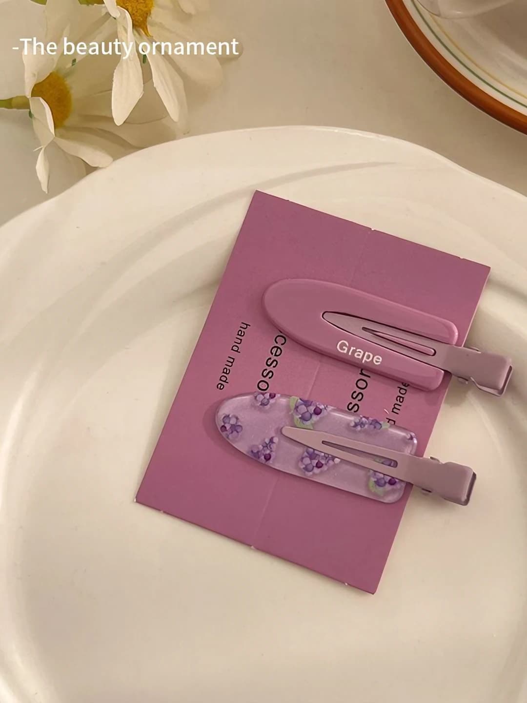 Fruit clip-grape (pair)