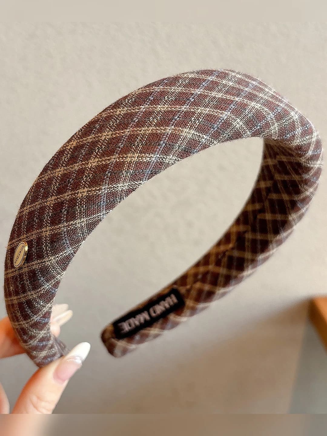 4# Blue plaid - width ~3 cm
