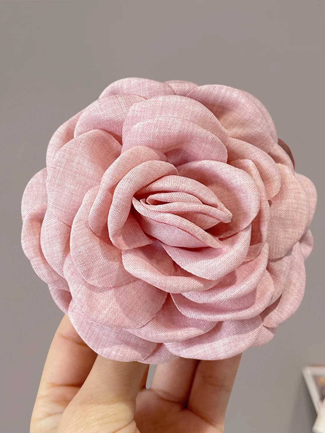 11# светло-розовый зажим ~9cm