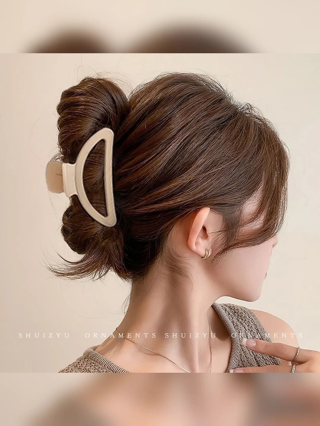 12# Beige-Letter D 8cm