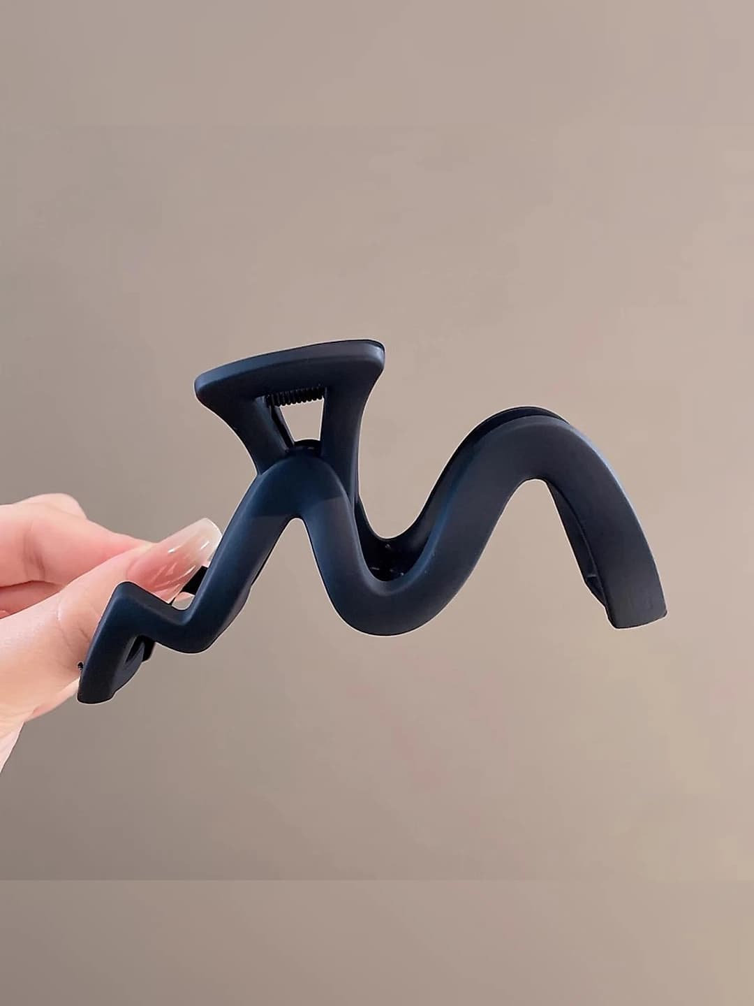 3# Чёрный матовый зажим - 13cm
