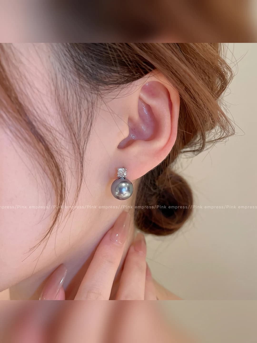 1# grey pearl 12mm