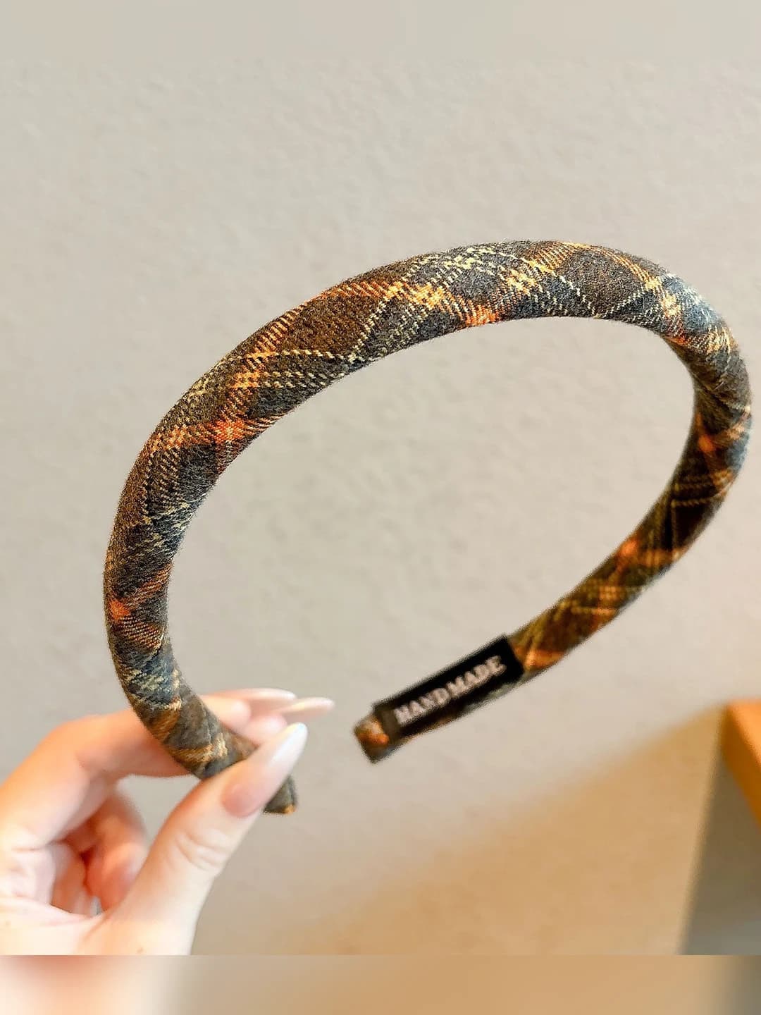 Green plaid - 2 cm