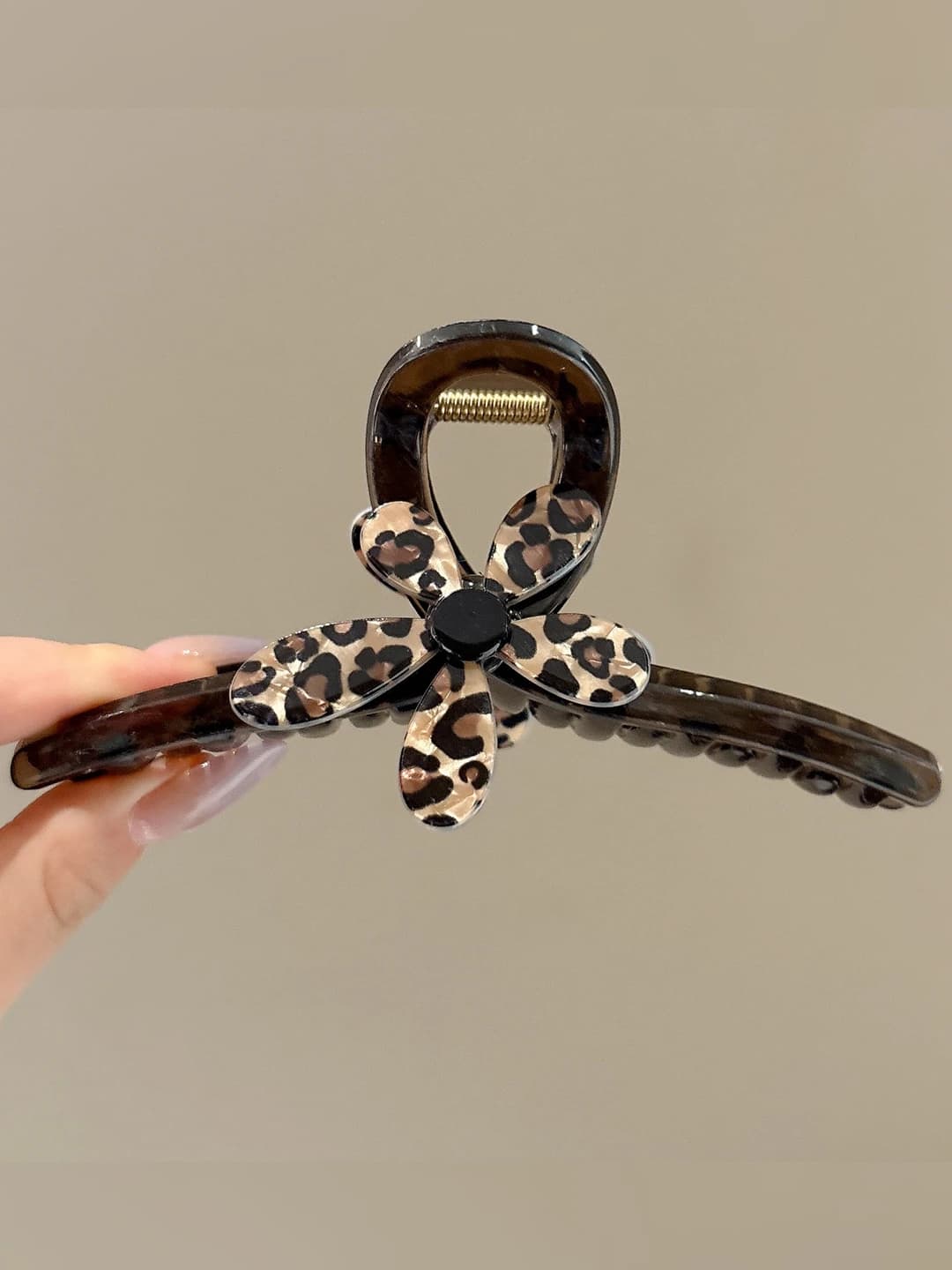 Shaffof jigarrang, leopard, 13 sm