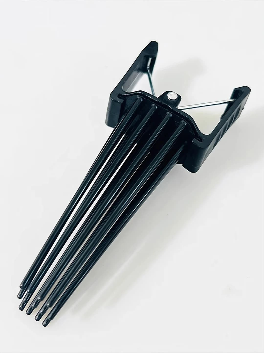 Black fluffy clip