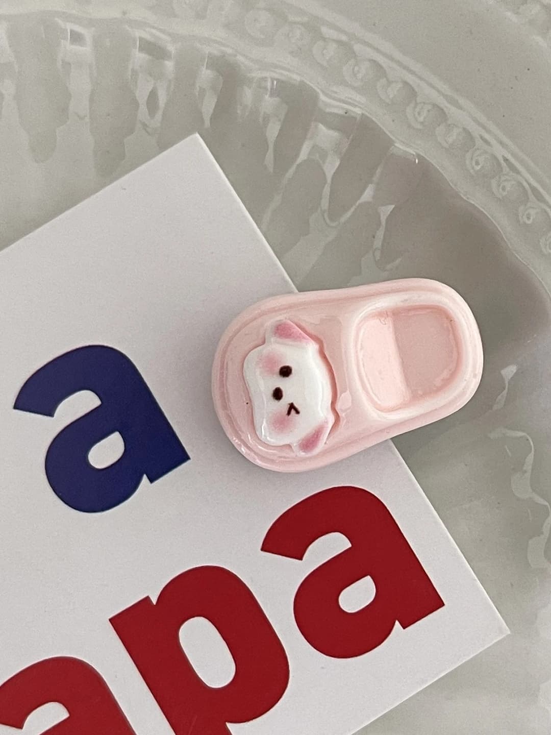 Mini slipper side clip [Pink one]