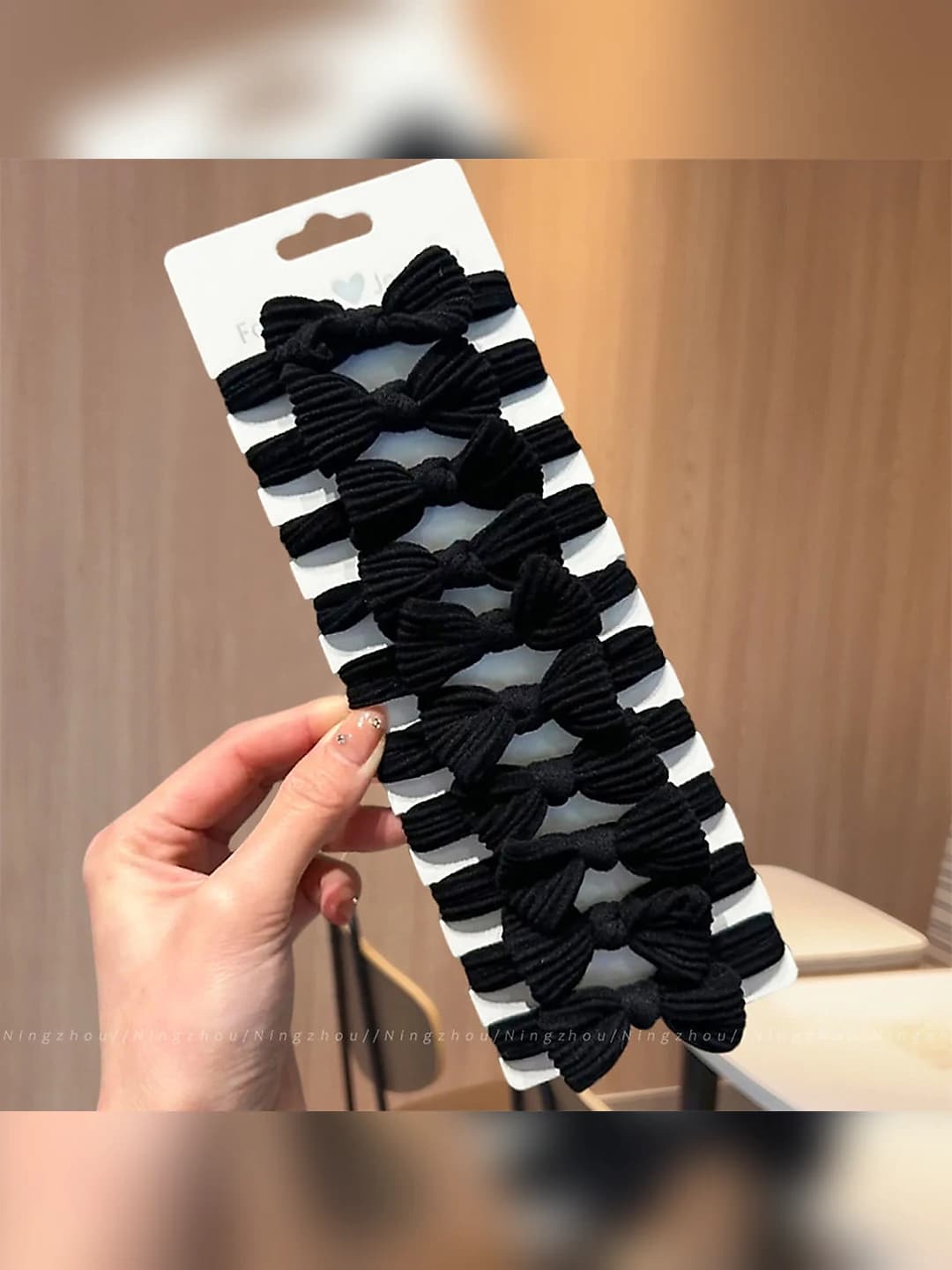 10# Black bow 10 pcs