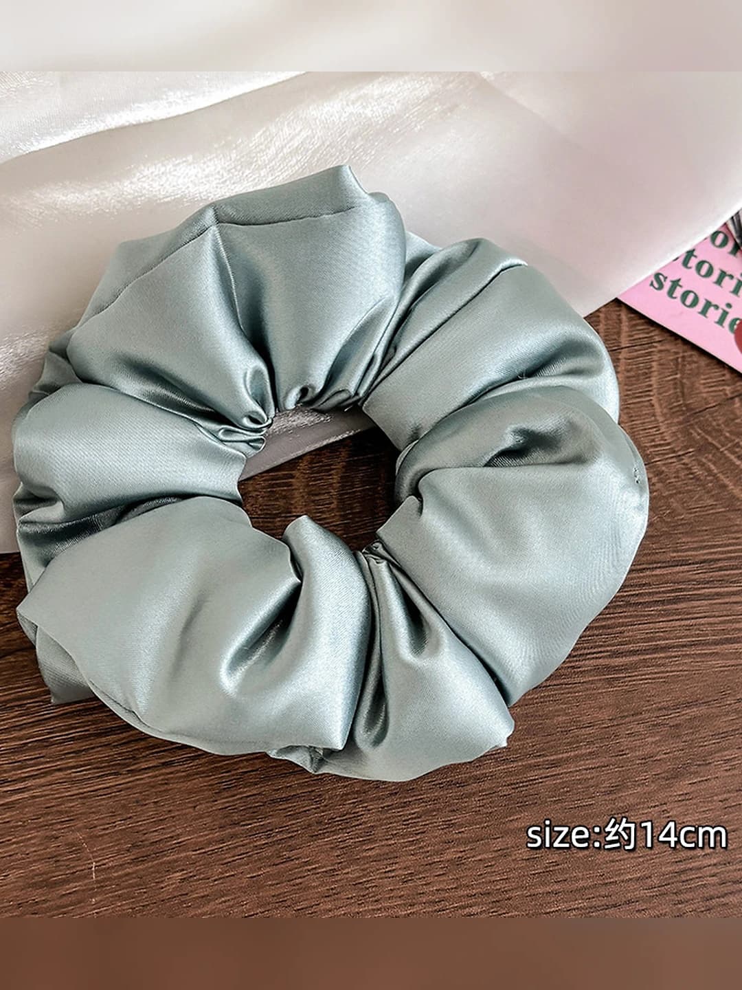 Light blue hair tie