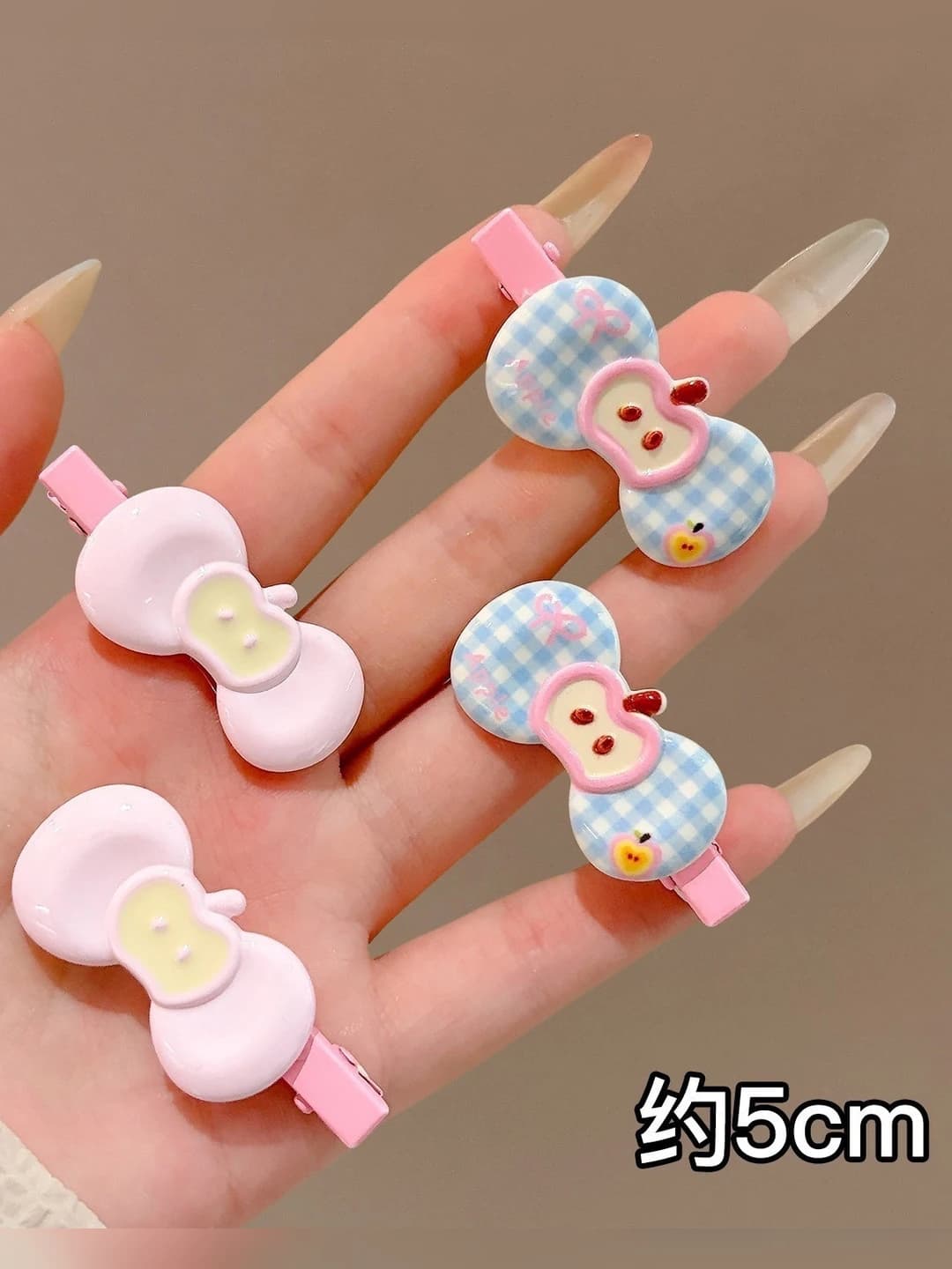 Apple and butterfly, 4 pcs