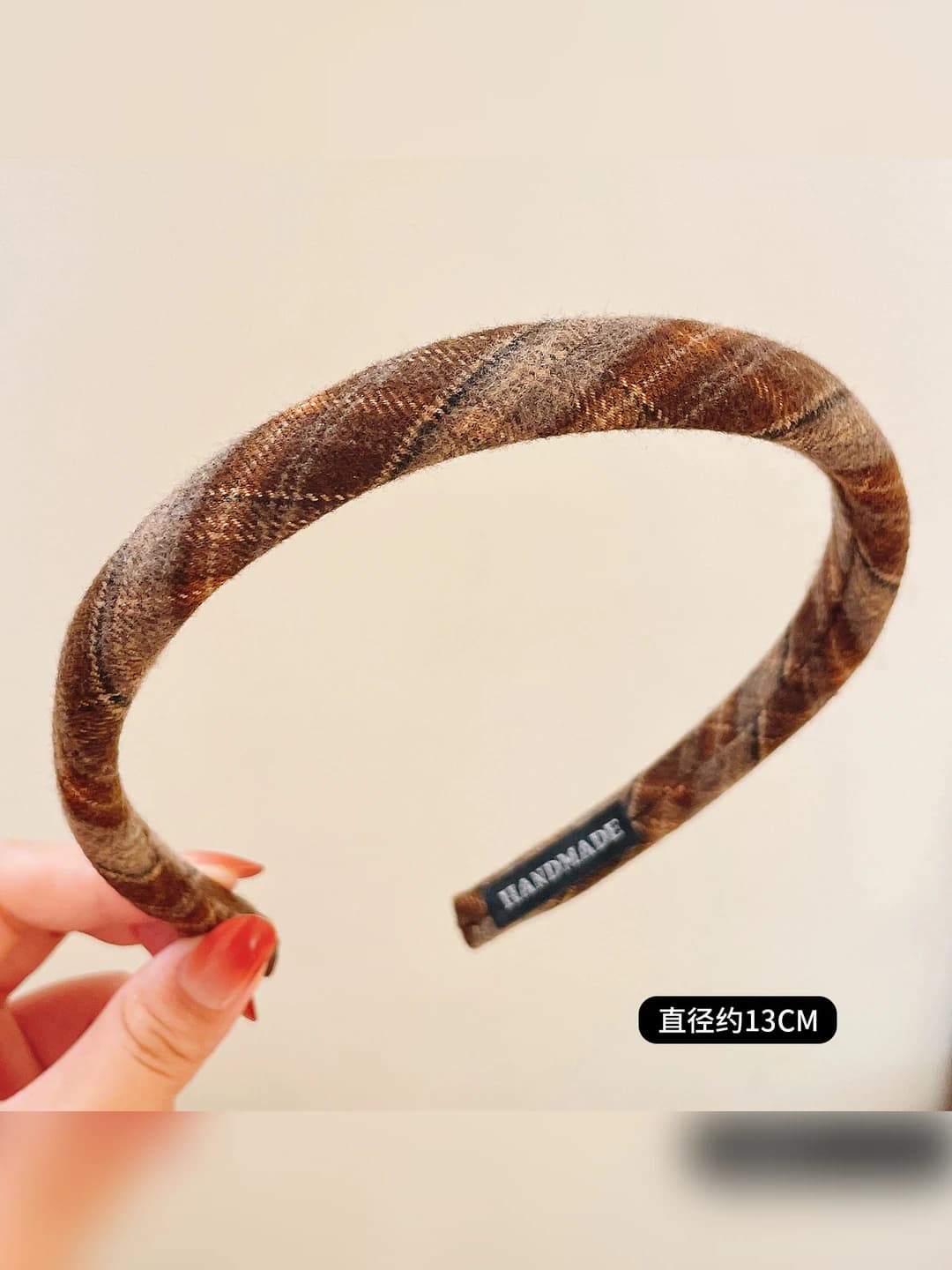 Coffee plaid - 2 cm