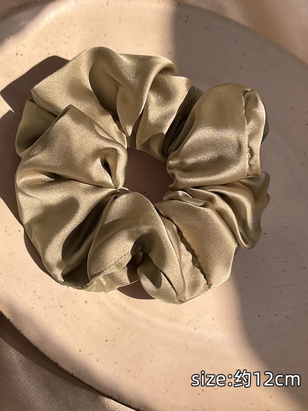 Champagne medium hair tie