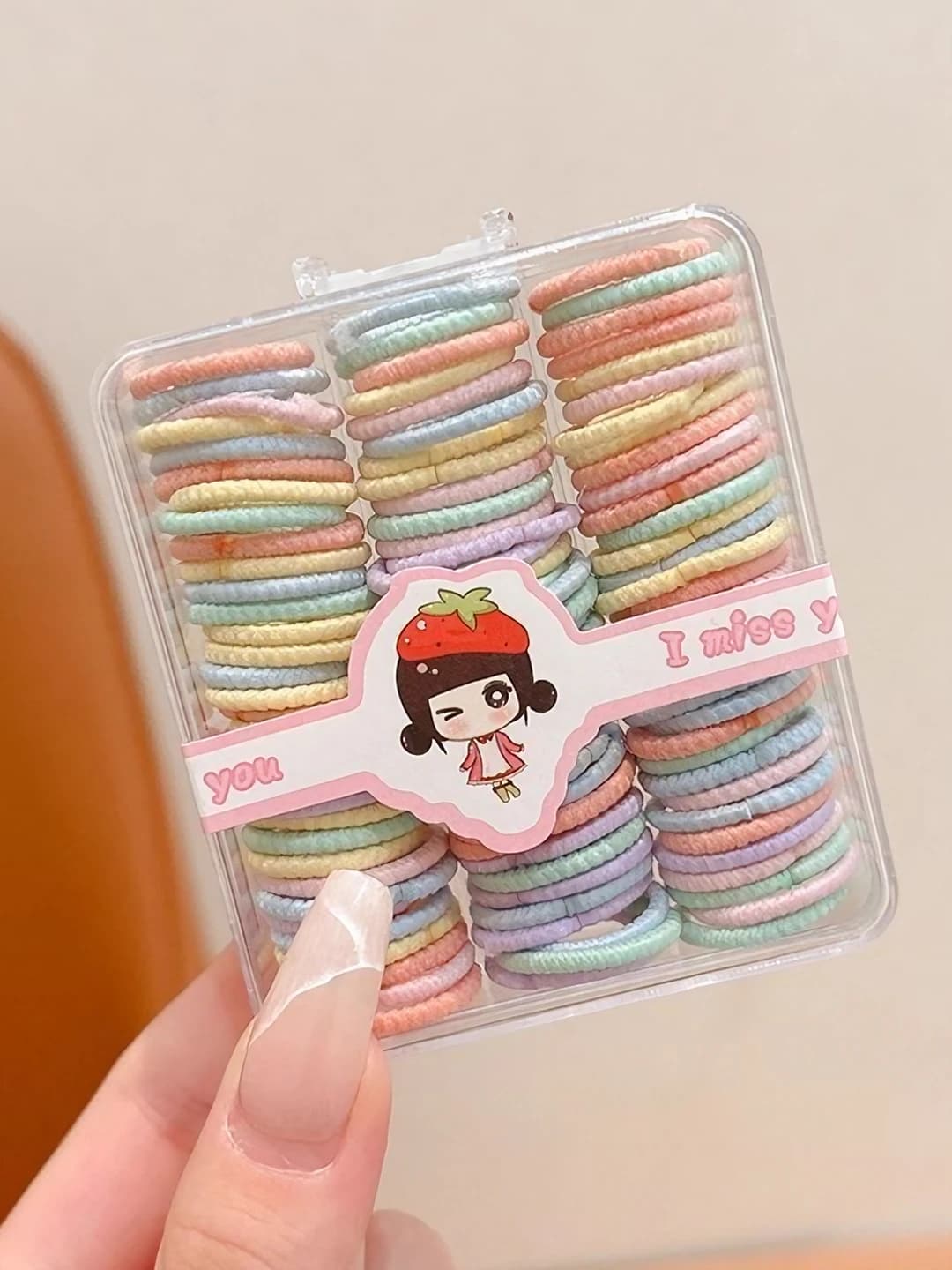 2# Ribbed spring, mixed colors, 90 pcs, 2 cm dia