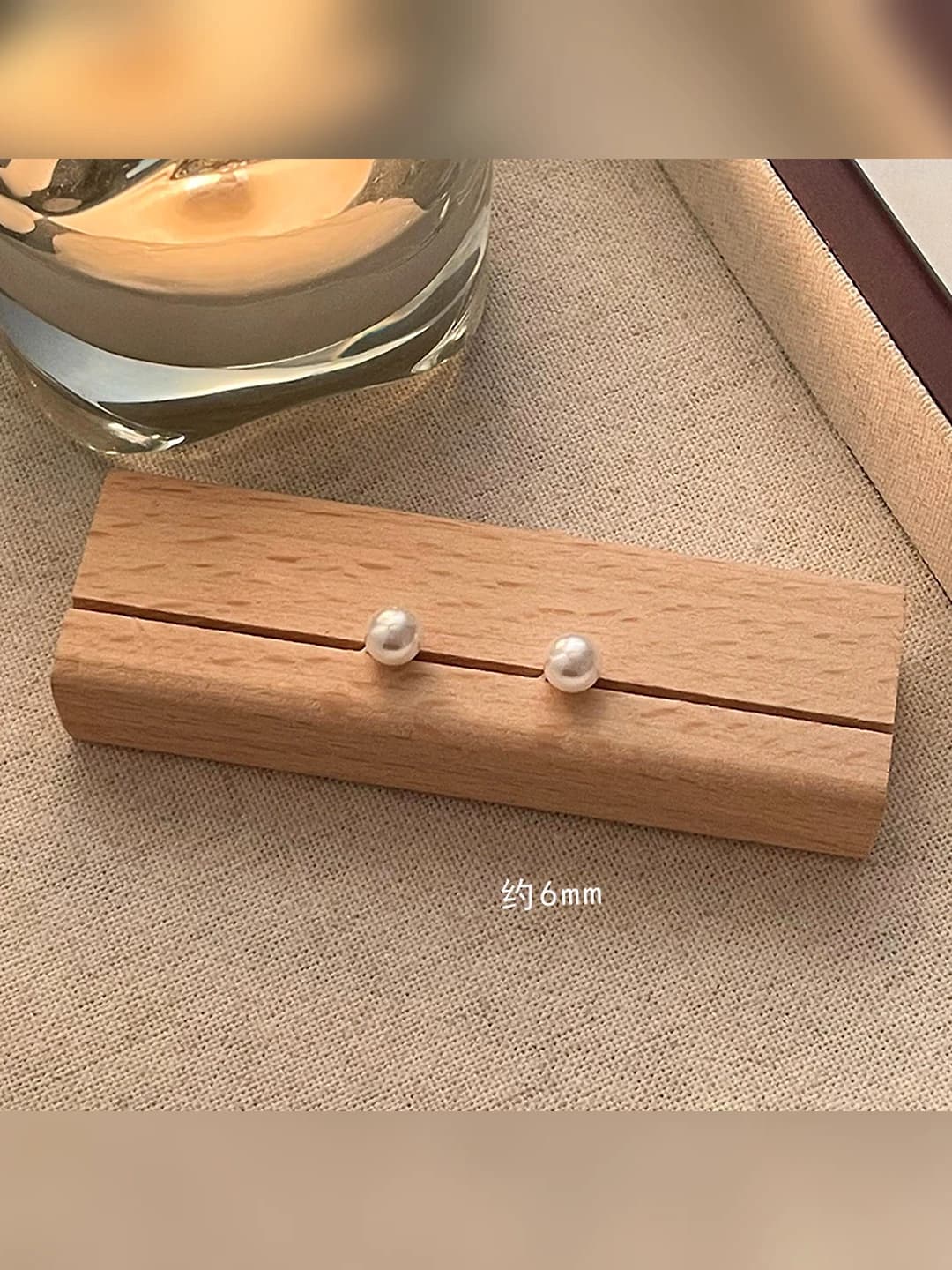 11# Pearl earrings - 6 mm