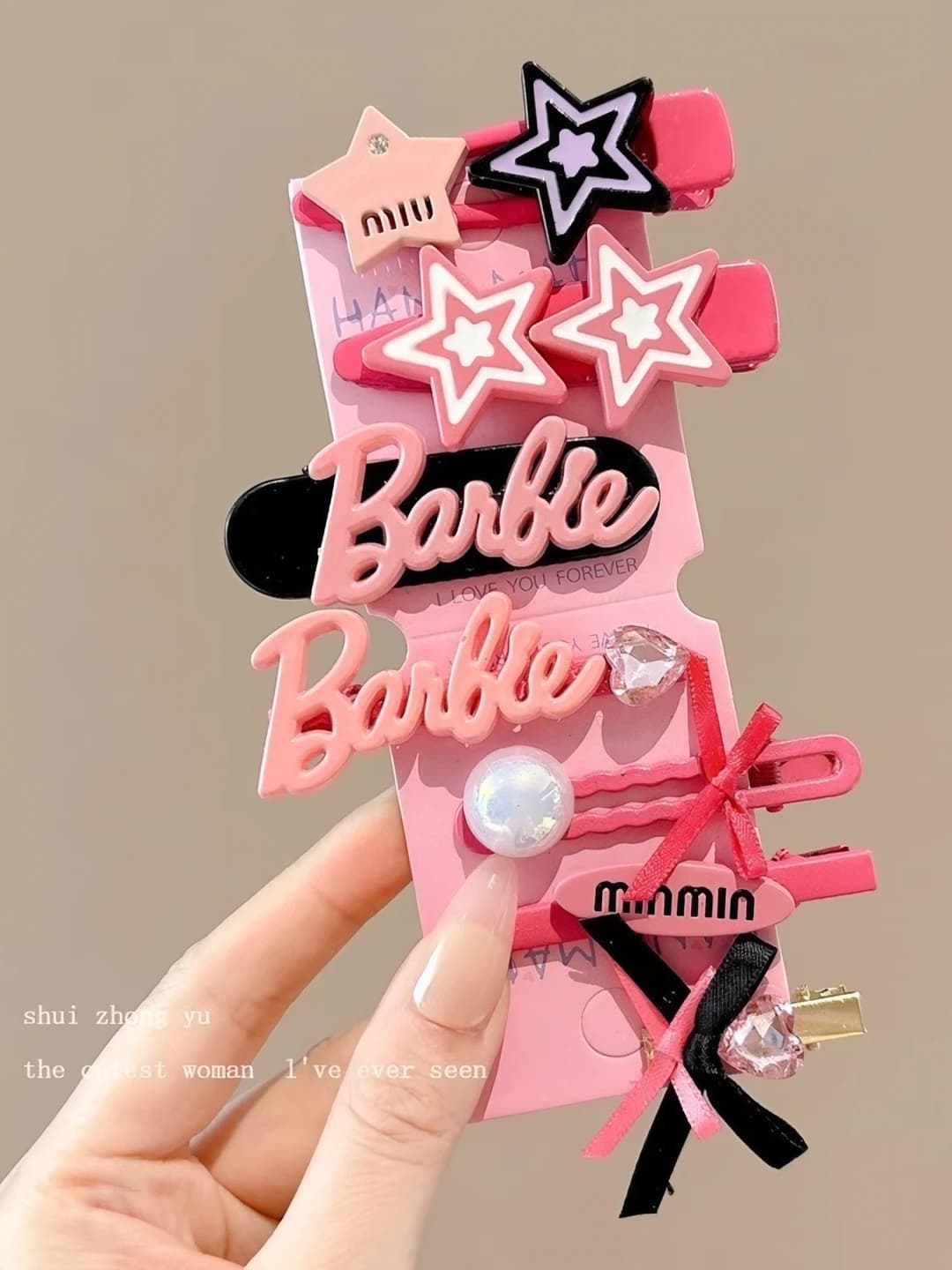 4# Pink set of 7