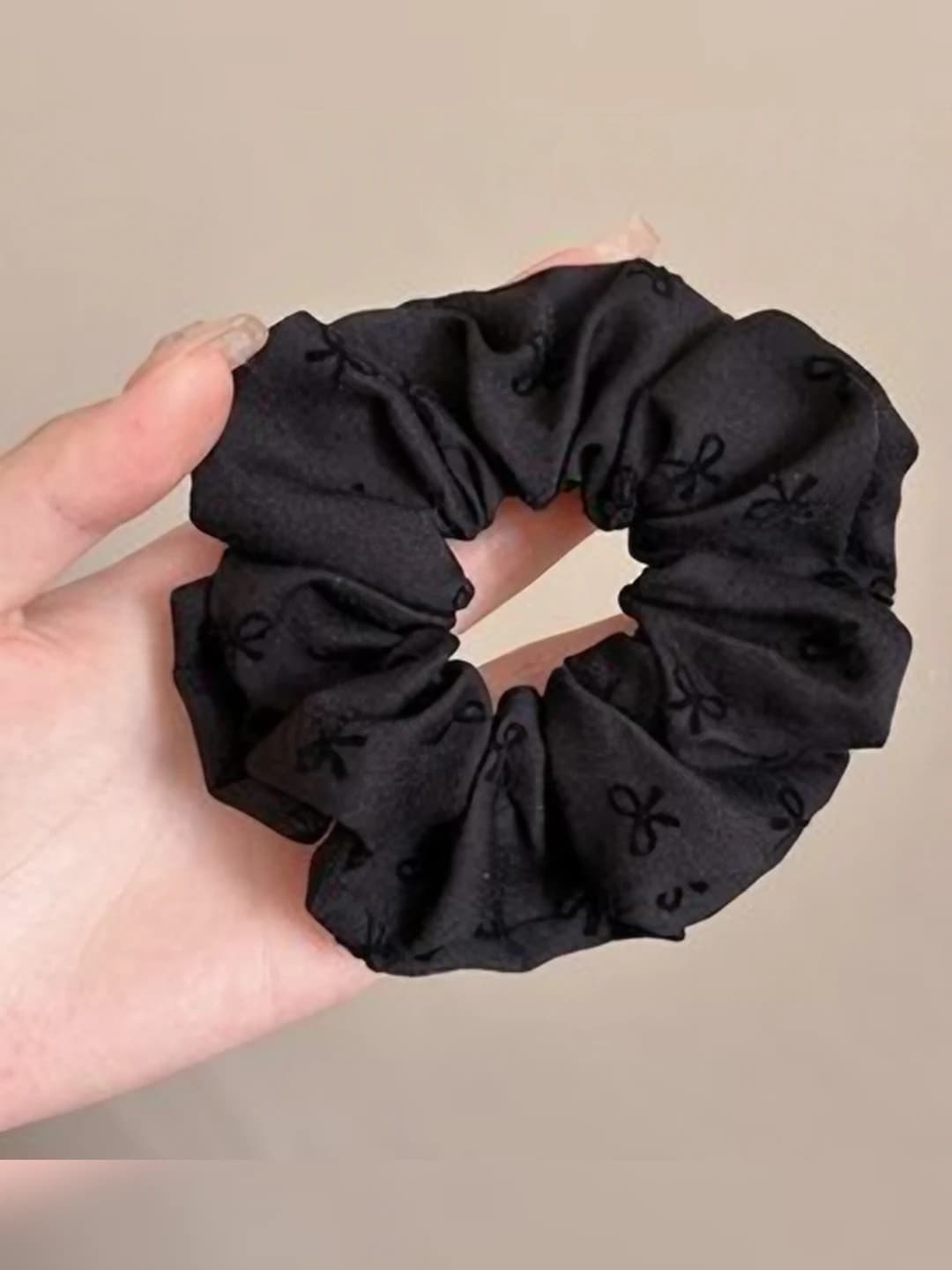 Black bow, 12 cm