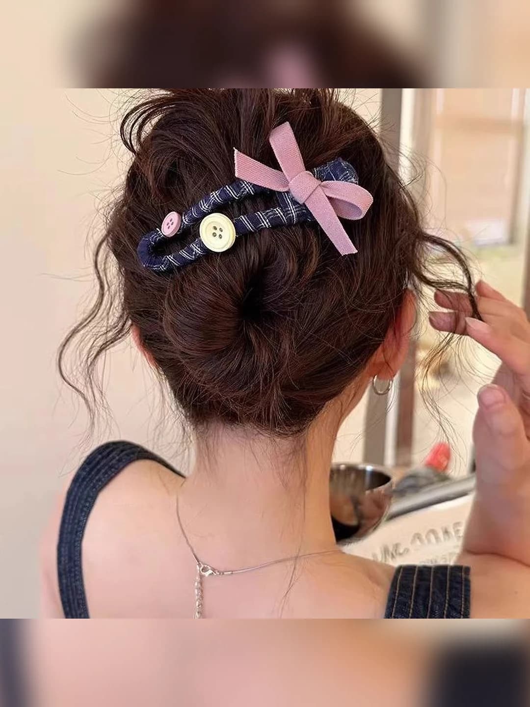 Pink bow 12 cm