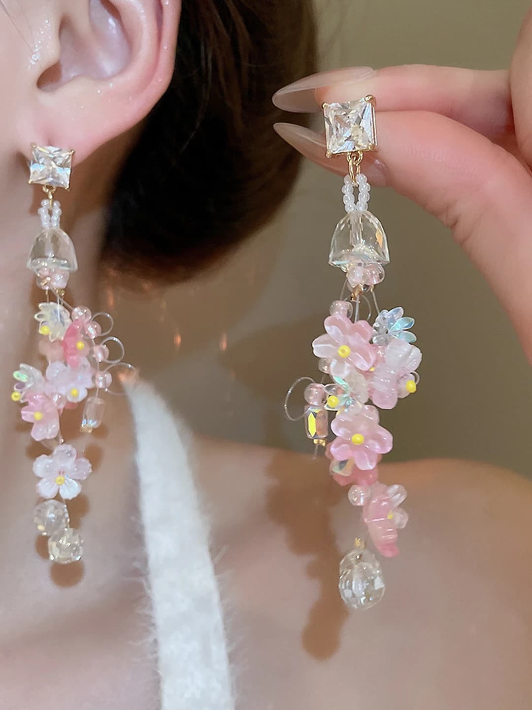 33# Серебряный штифт - Золотой - Розовый