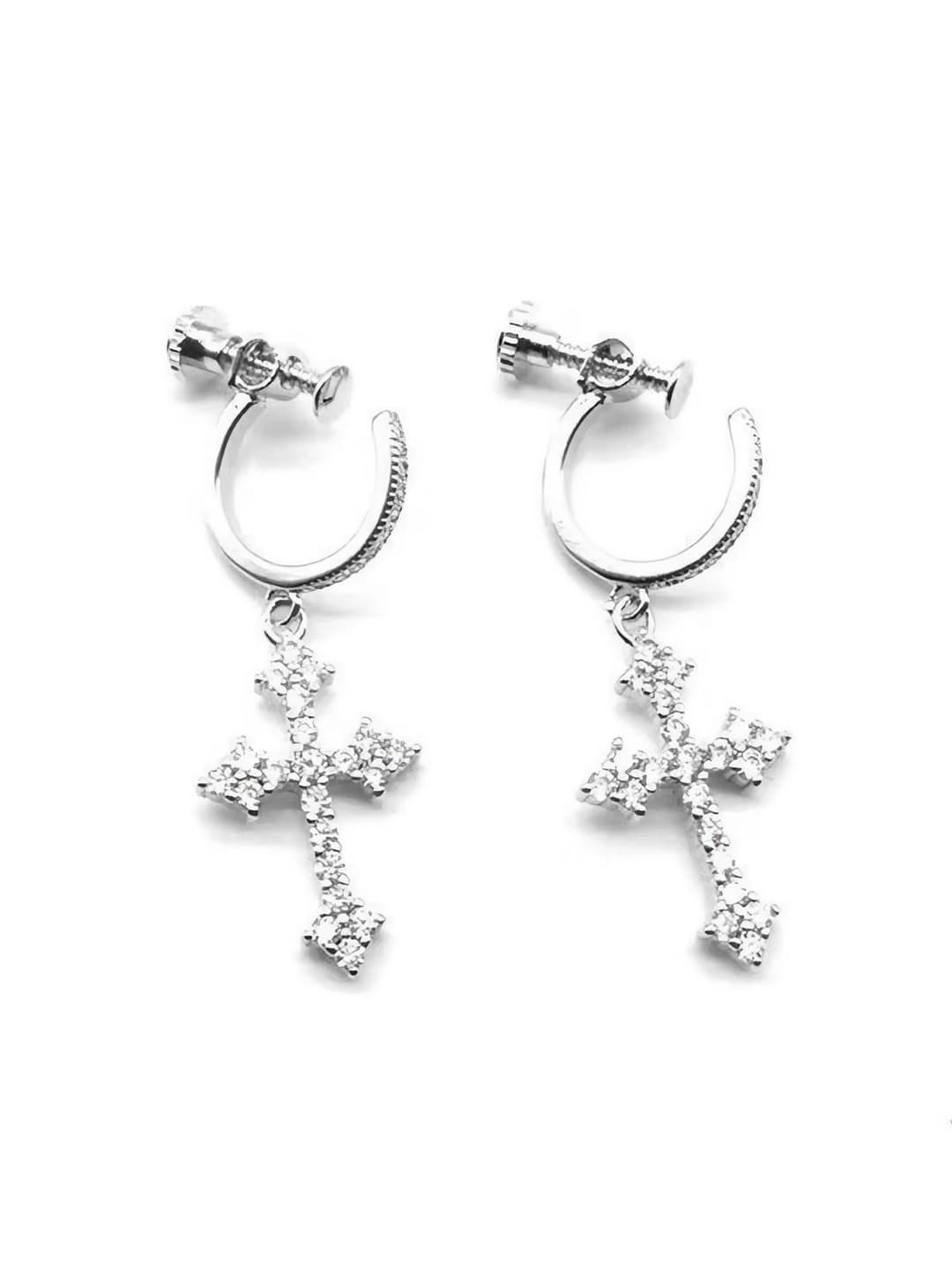 1# Ear clips 1 pair [No piercing]