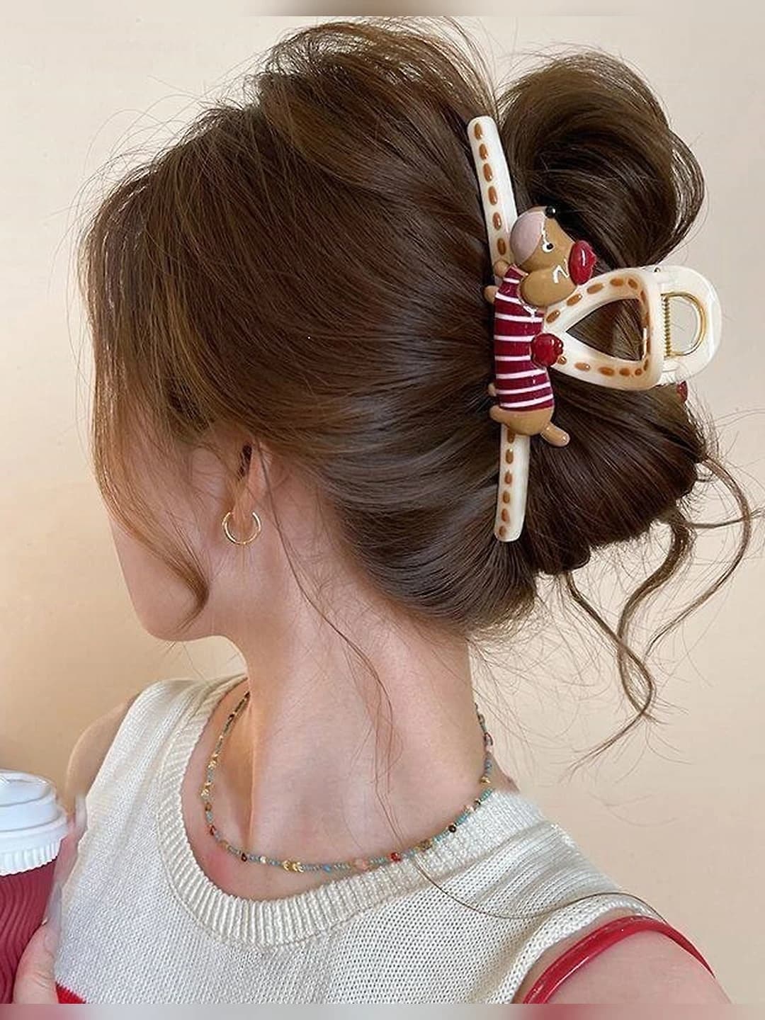 Красный пёс граффити клипса, 2 стороны, 13 см