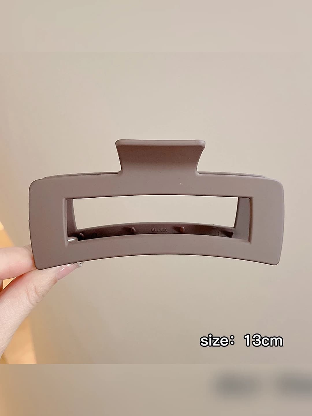 16# Тёмно-кофейный квадратный зажим 13cm